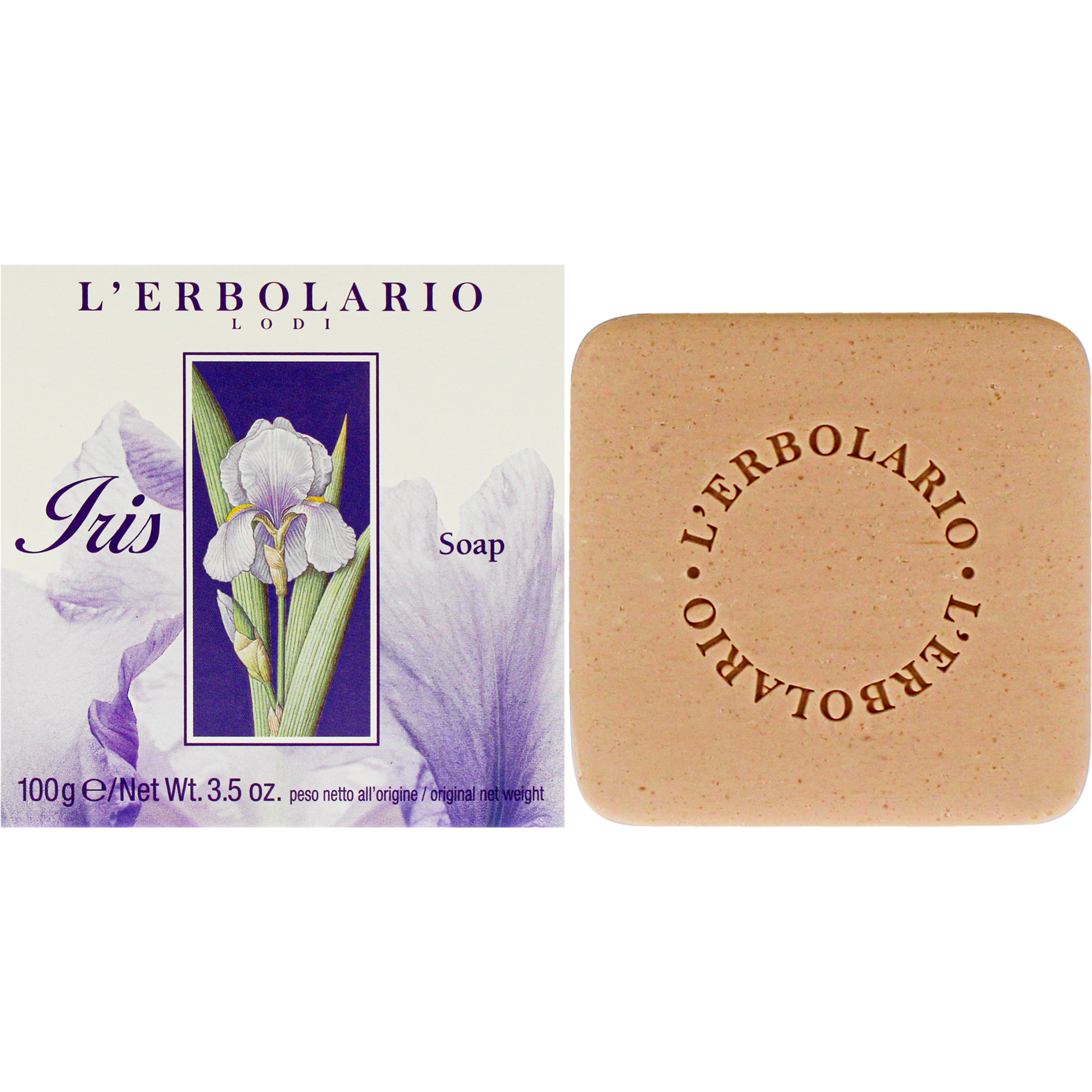 Soap - Iris by LErbolario for Unisex - 3.5 oz Soap