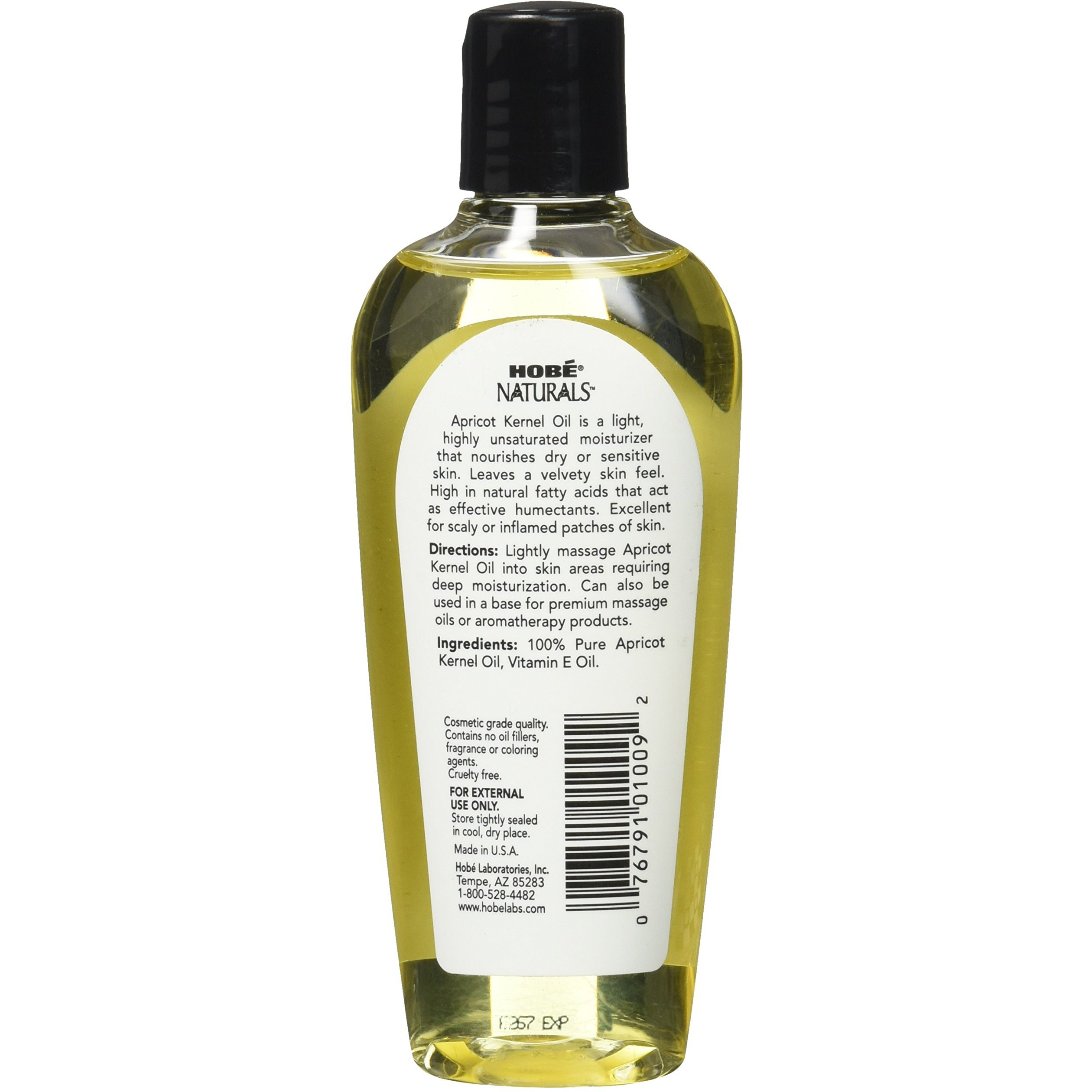 Hobe Naturals Apricot Kernel Oil, 4 Fluid Ounce