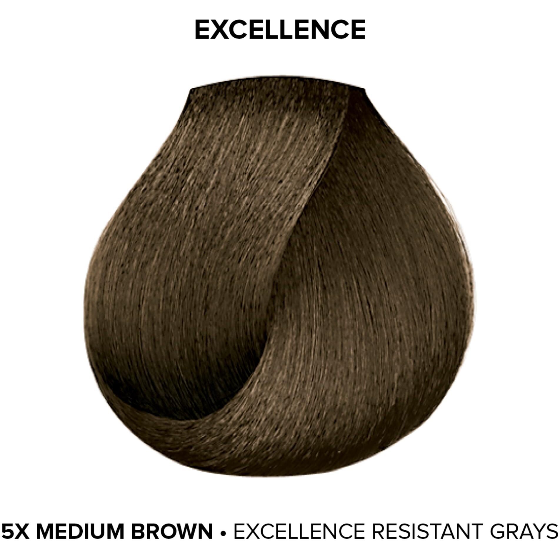 Loreal Paris Excellence Creme Resistant  5x Medium Brown 1.74 Oz (06231)