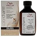 WELLA Color Charm Permanent Liquid Hair Color for Gray Coverage, 8N Light Blonde