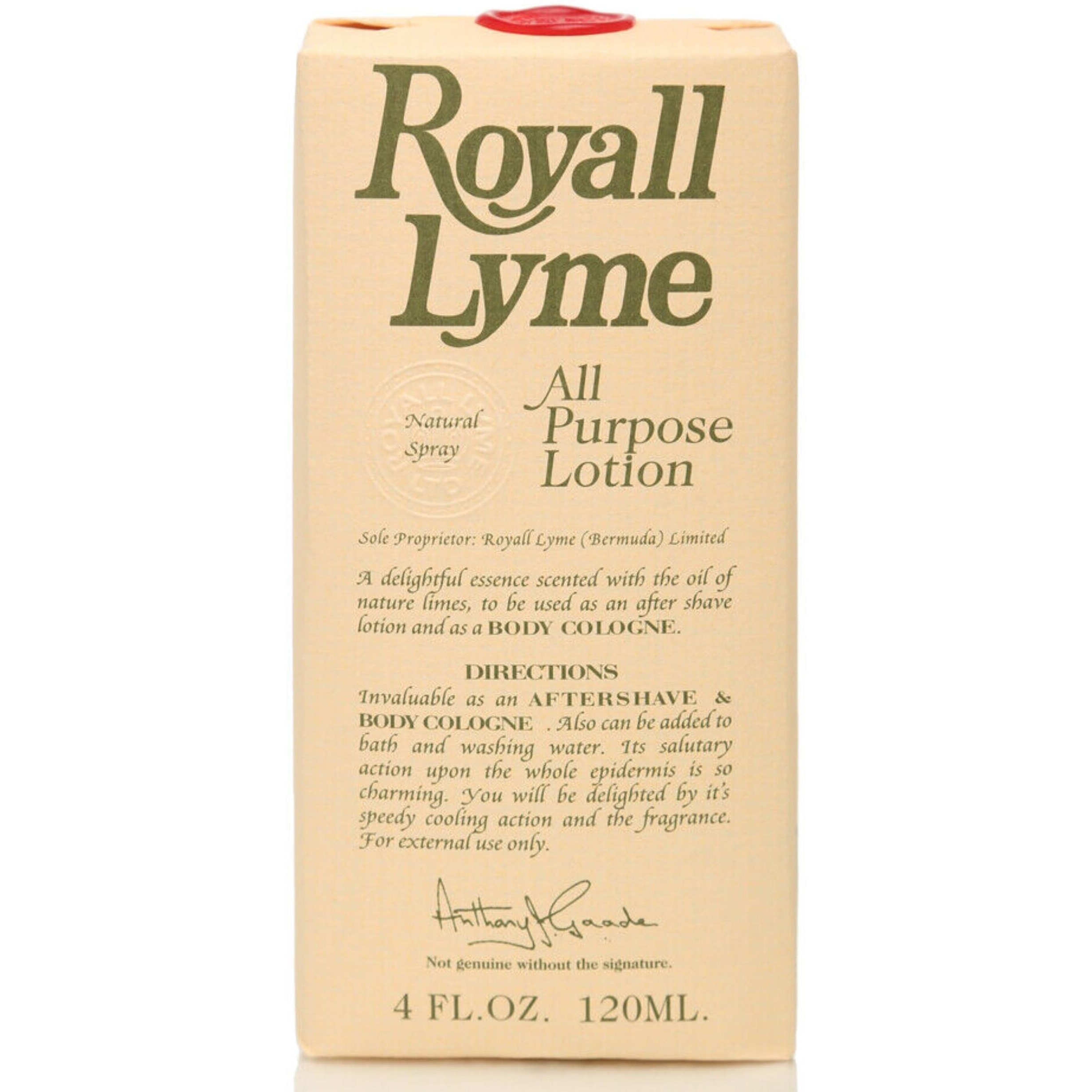 Royall Lyme by Royall Fragrances, 4 oz All Purpose Lotion Spray for Men