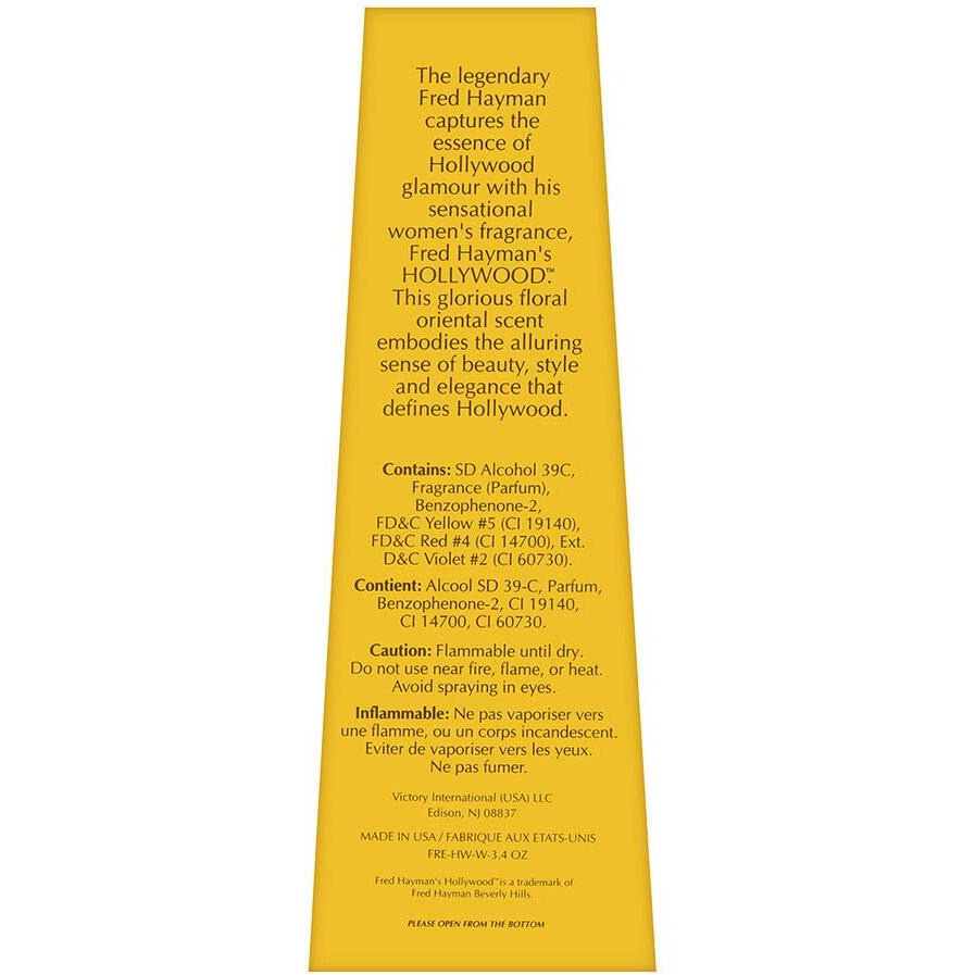 Hollywood by Fred Hayman for Women - 3.4 oz EDP Spray