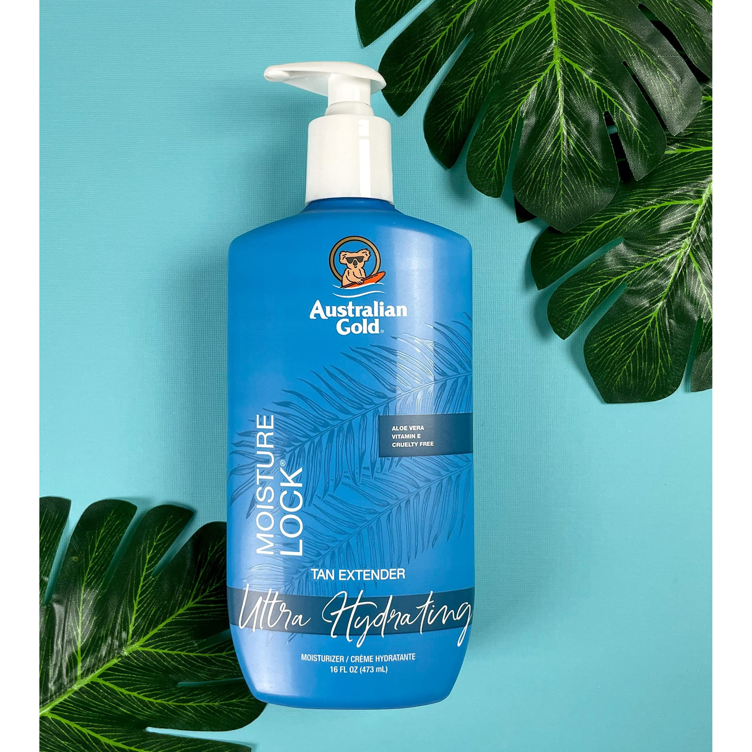 Australian Gold Moisture Lock Tan Extender Lotion, Enriched with Vitamin E & Aloe Vera, Cocoa Dreams Fragrance, 16 Fl oz