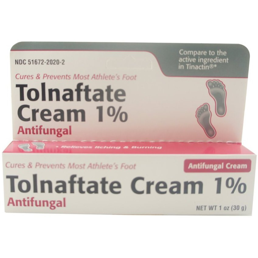Tolnaftate Antifungal Athletes Foot Cream 1% - 1 Oz (30 G)