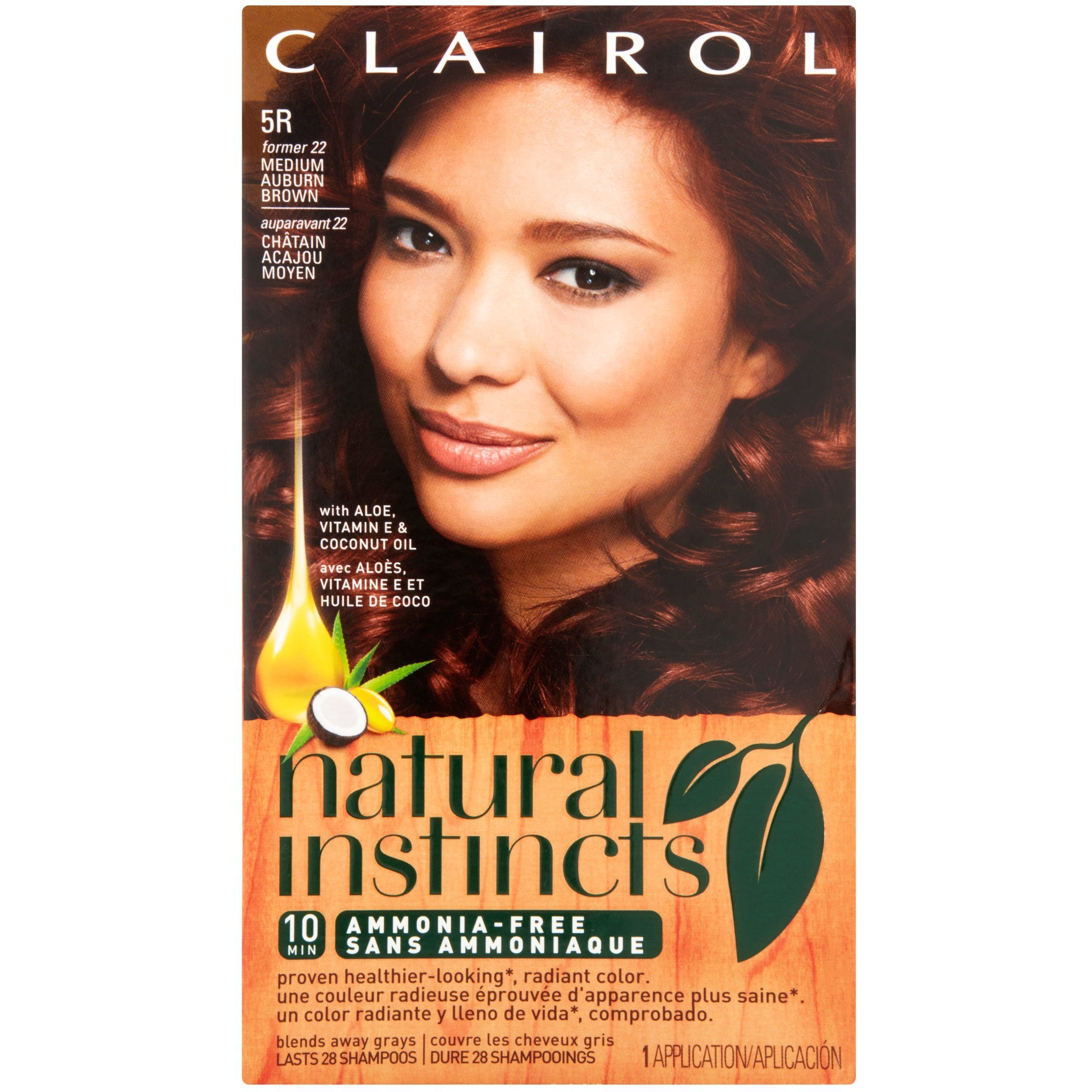 Natural Instincts 22 Size Kit Clairol Natural Instincts 22 Medium Auburn Brown