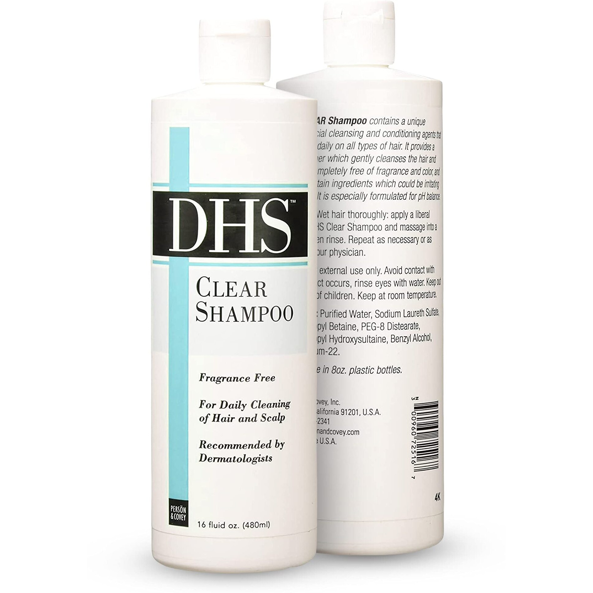 Dhs Clear Shampoo, 16 Oz