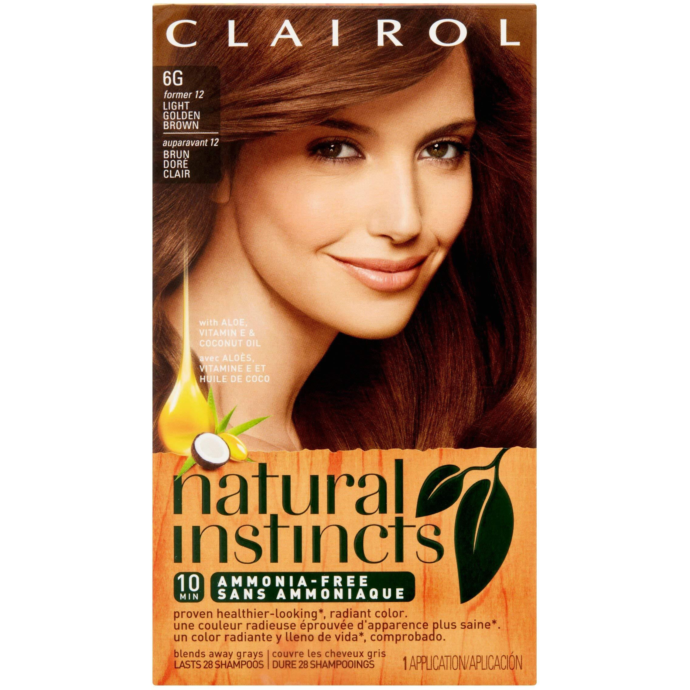 Clairol Natural Instincts, 012, Toasted Almond, Light Golden Brown