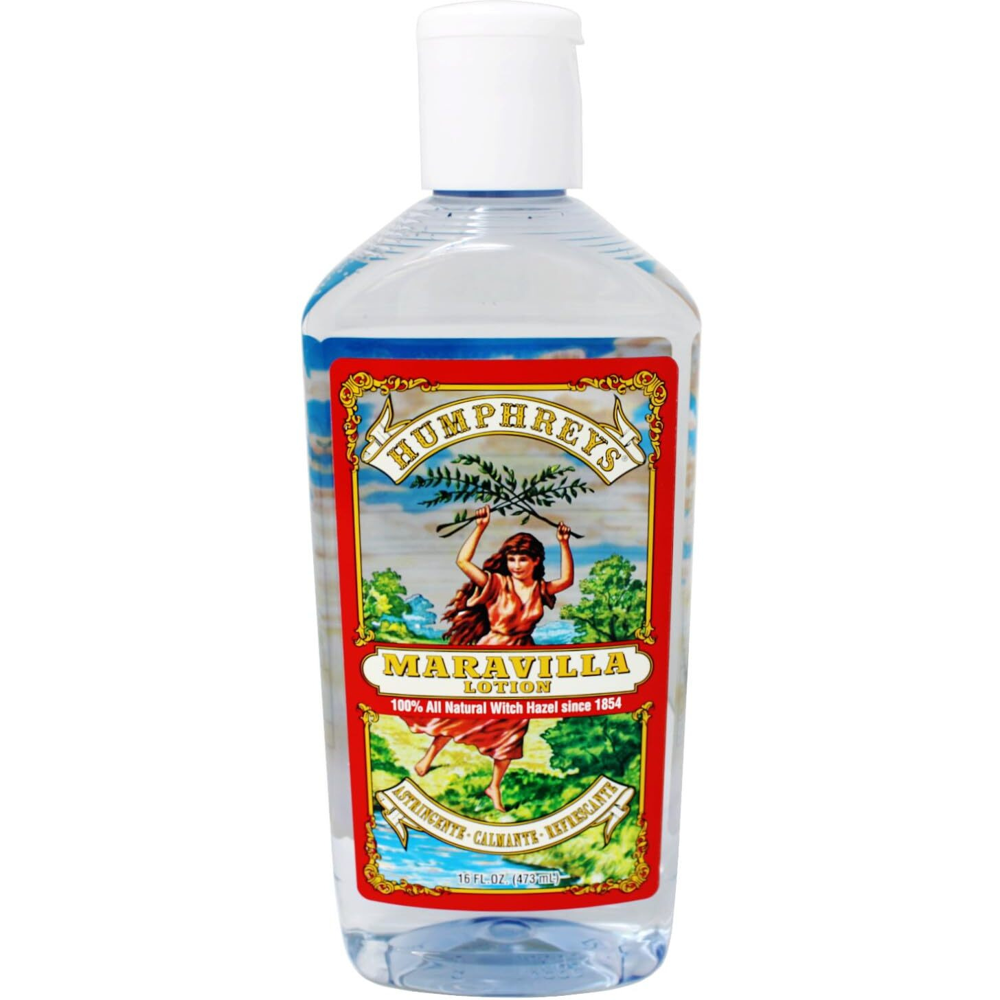 Humphreys Witch Hazel Astringent Lotion, Skin Softener, Soothes Redness and Irritation, 16 FL Oz, Bottle