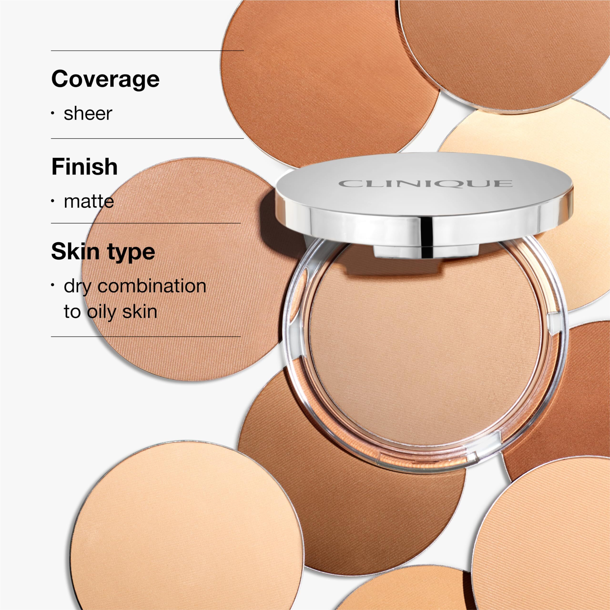 Stay-Matte Sheer Pressed Powder - 03 Stay Beige (MF-M) - Dry Combination To Oily by Clinique for Women - 0.27 oz Powder