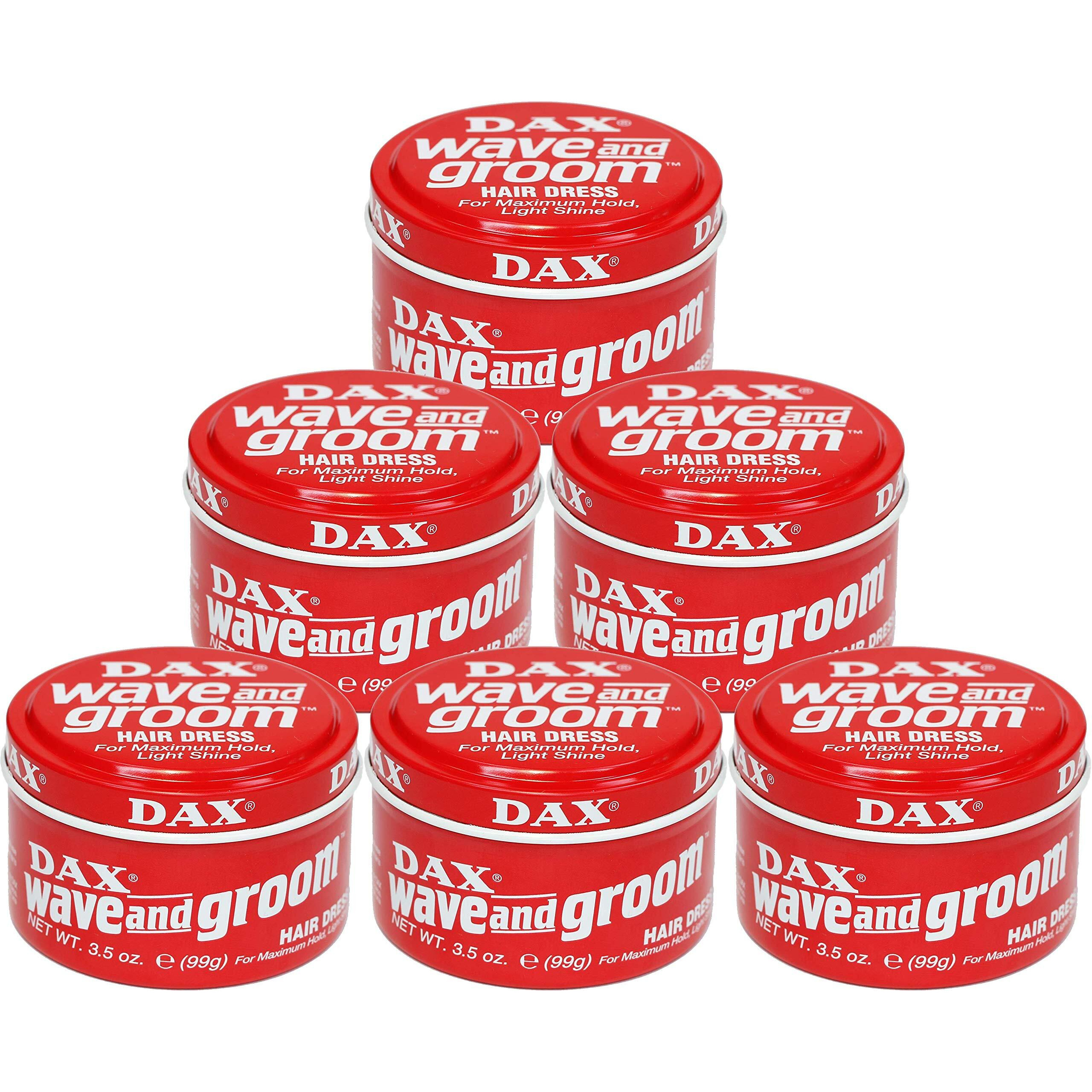 Dax Wave and Groom Hair Dress, 3.5-Ounce Jars (Pack of 6)