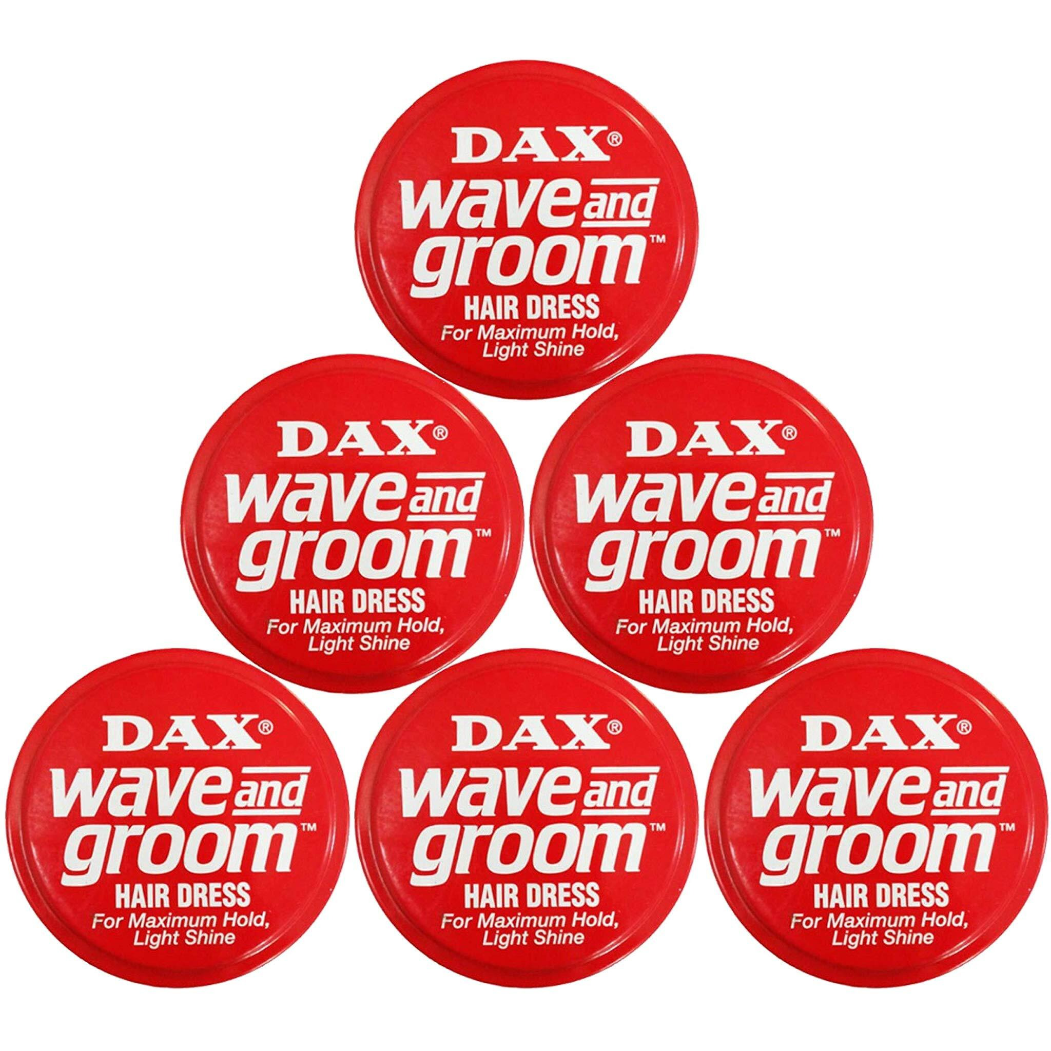 Dax Wave and Groom Hair Dress, 3.5-Ounce Jars (Pack of 6)