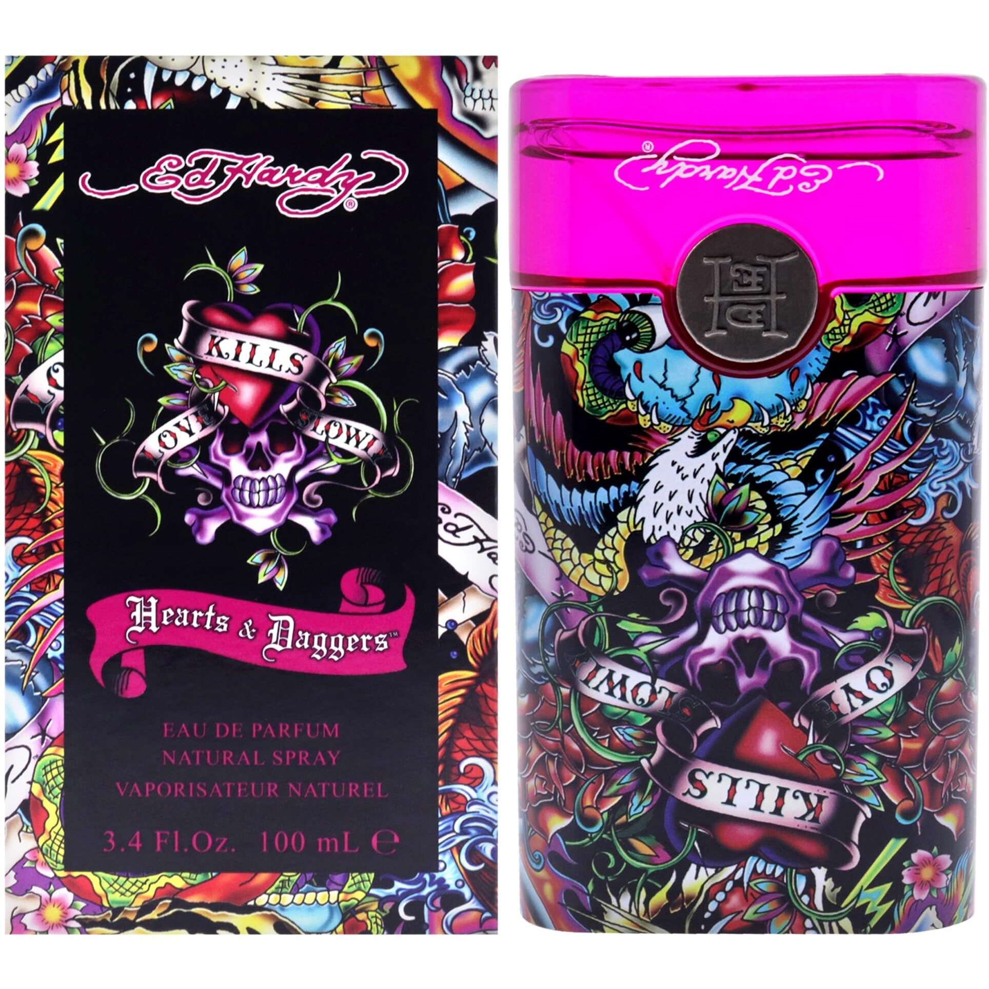 Ed Hardy Hearts & Daggers by Christian Audigier Eau De Parfum Spray 3.4 oz(D0102HA7UHA.)