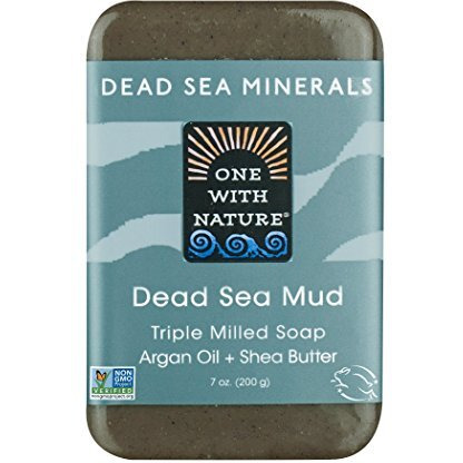 One With Nature Dead Sea Mud Dead Sea Minerals Soap, 7 Ounce Bar