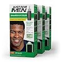 Just For Men Shampoo-In Color (Formerly Original Formula), Mens Hair Color with Keratin and Vitamin E for Stronger Hair - Jet Black , H-60, Pack of 3