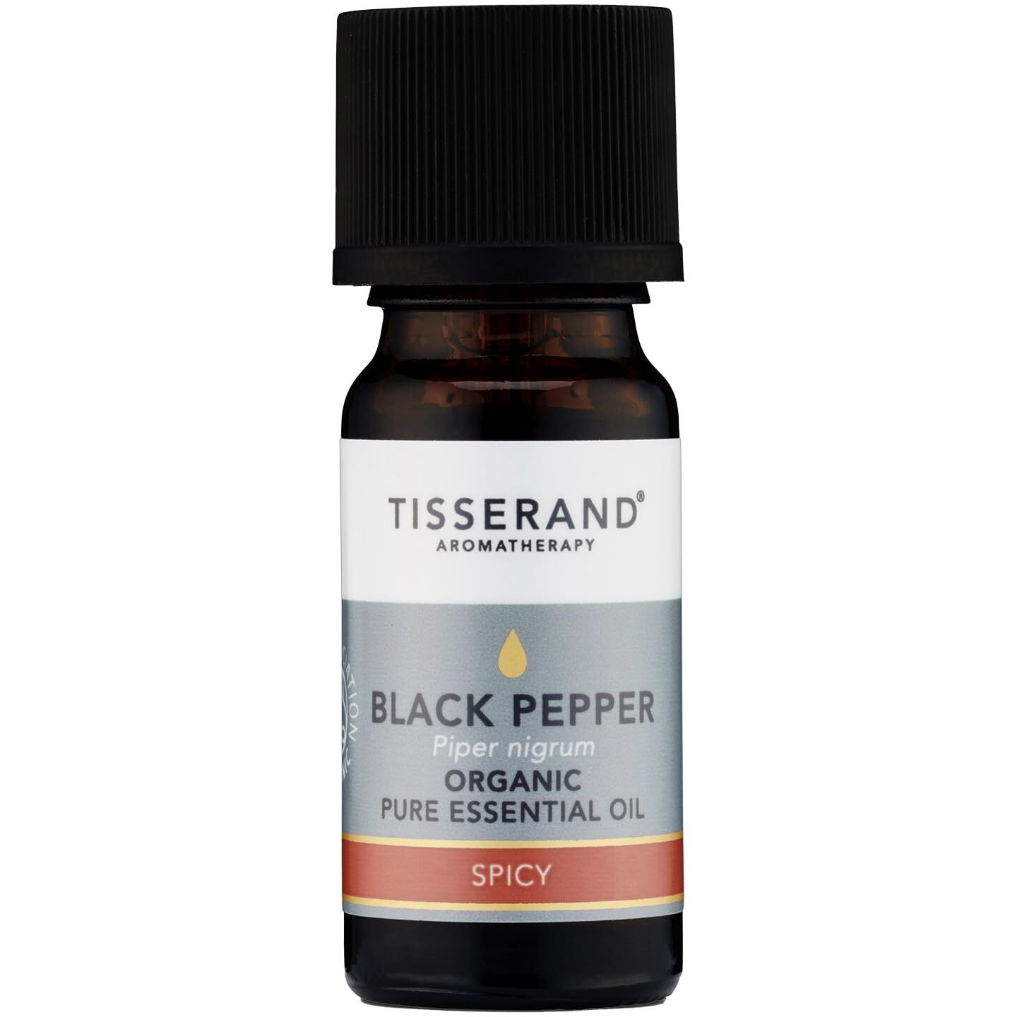 Organic Pure Essential Oil - Black Pepper by Tisserand for Unisex - 0.30 oz Oil