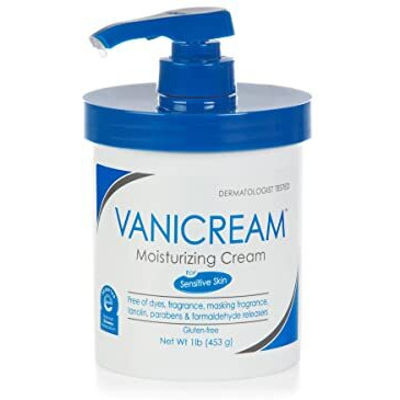 Vanicream Moisturizing Skin Cream with Pump Dispenser - 16 fl oz (1 lb) - Moisturizer Formulated Without Common Irritants for Those with Sensitive Skin