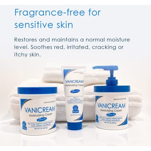 Vanicream Moisturizing Skin Cream with Pump Dispenser - 16 fl oz (1 lb) - Moisturizer Formulated Without Common Irritants for Those with Sensitive Skin