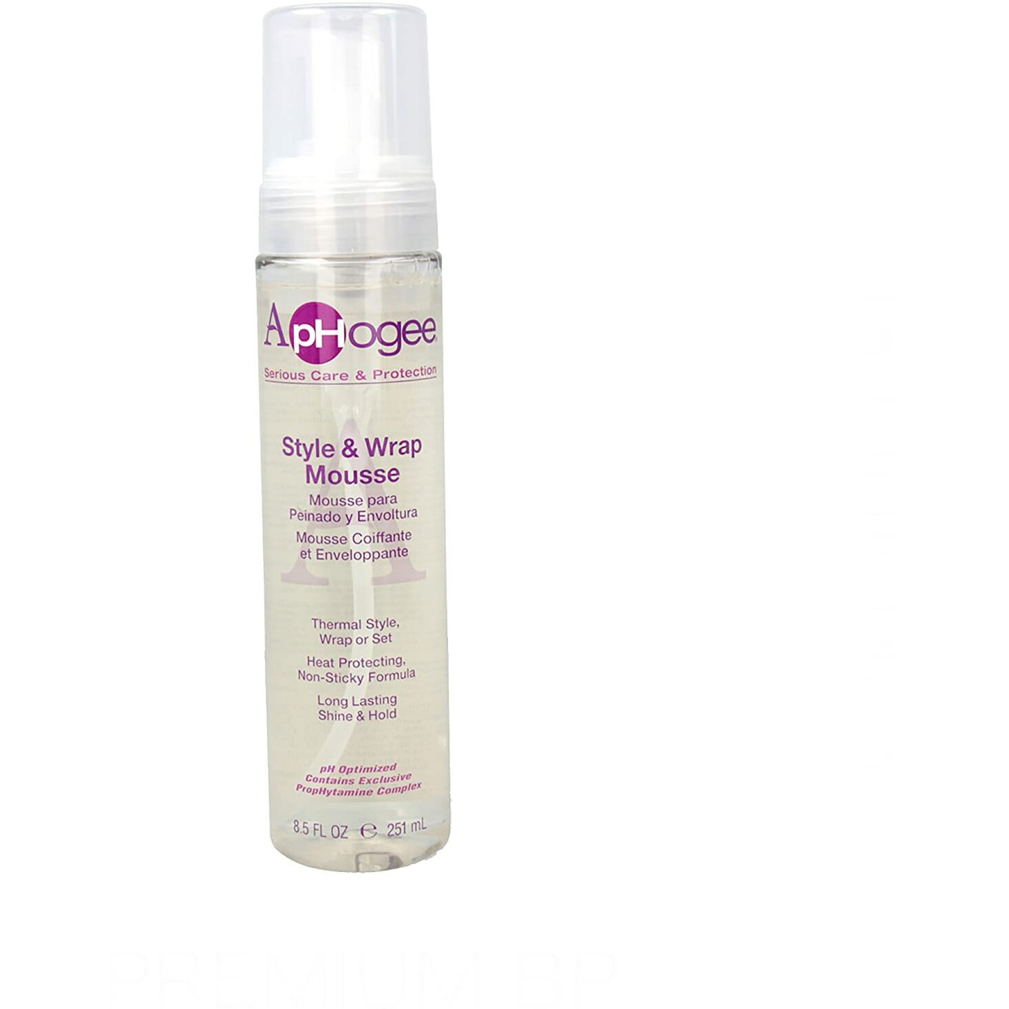 Aphogee Style & Wrap Mousse, 8.5 Oz