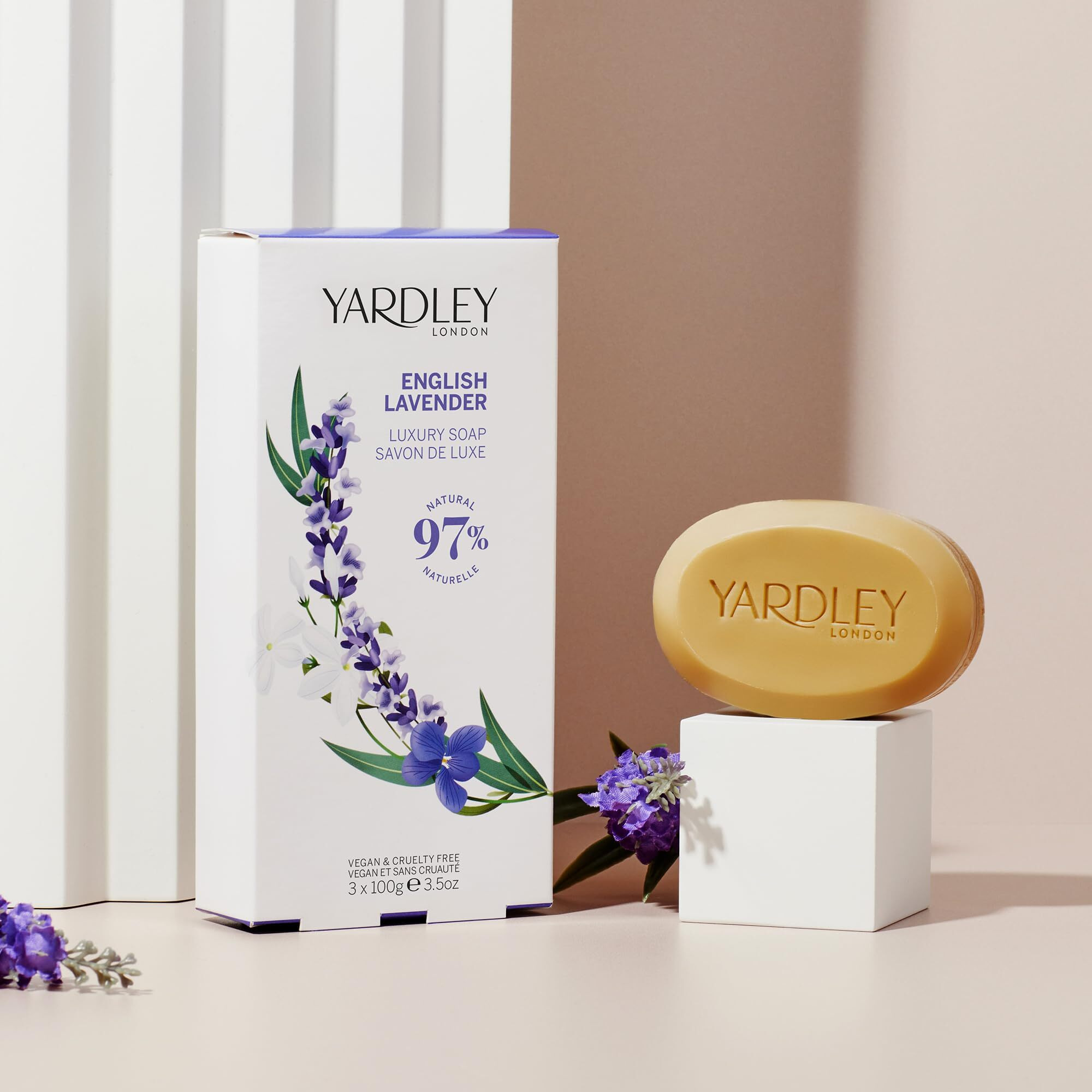 English Lavender by Yardley London 3 x 3.5 oz Soap 3.5 oz(D0102HAX01V.)