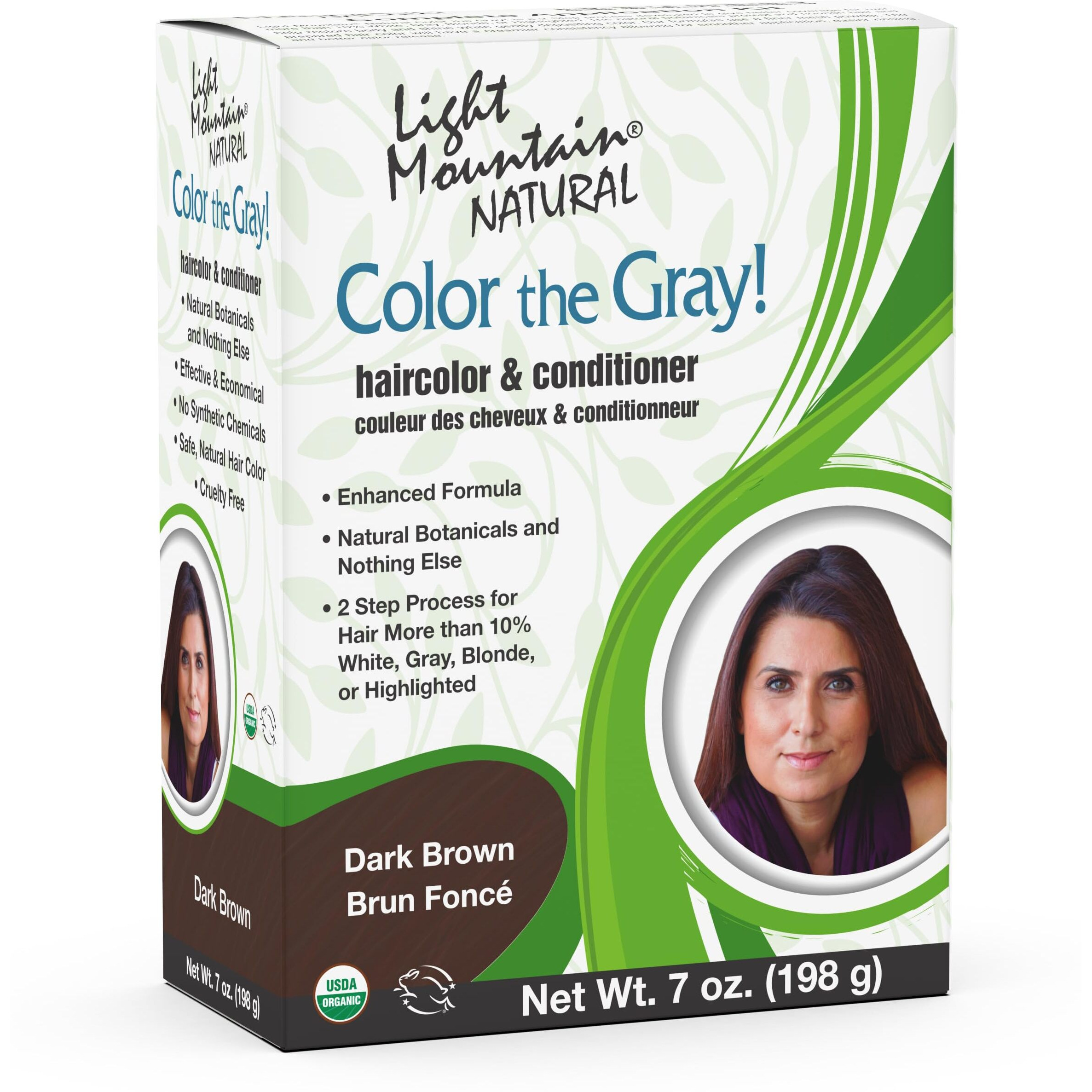 Light Mountain Hair color - color The gray Dark Brown - case Of 1 - 7 Oz(D0102H5N9VT)