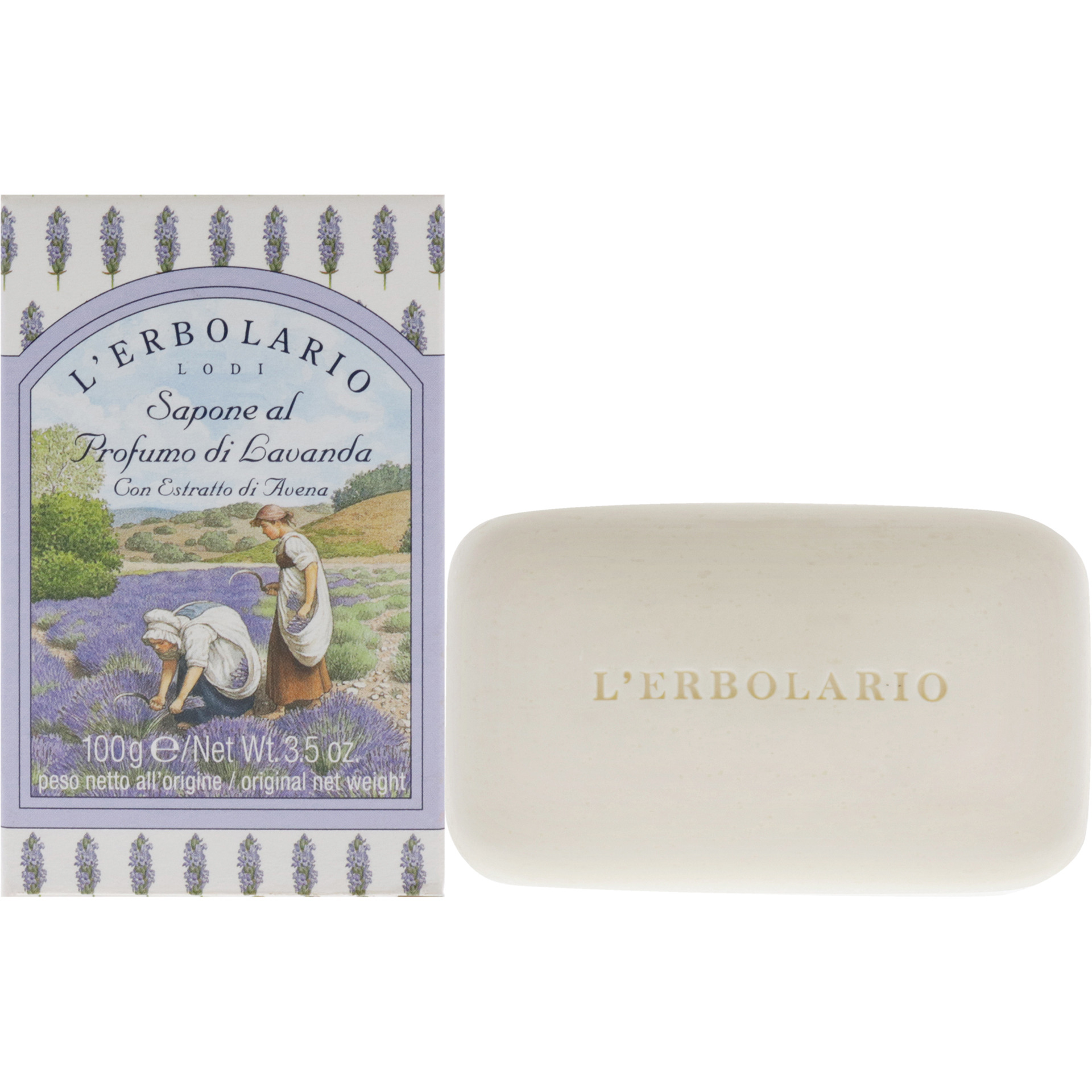Lavender Perfumed Soap by LErbolario for Unisex - 3.5 oz Soap
