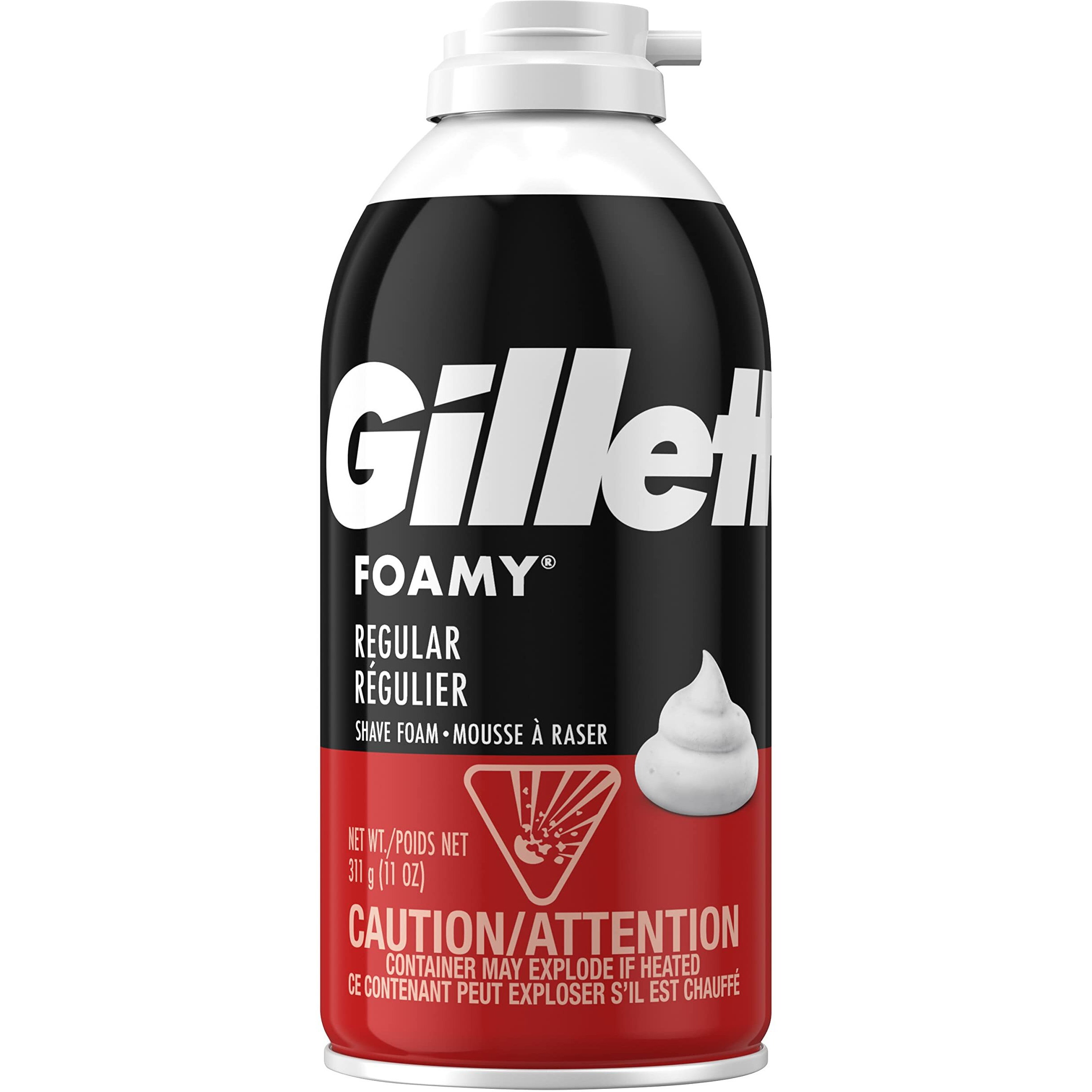 Comfort Glide Foamy Regular Shave Foam Men Shaving Foam by Gillette, 11 Ounce