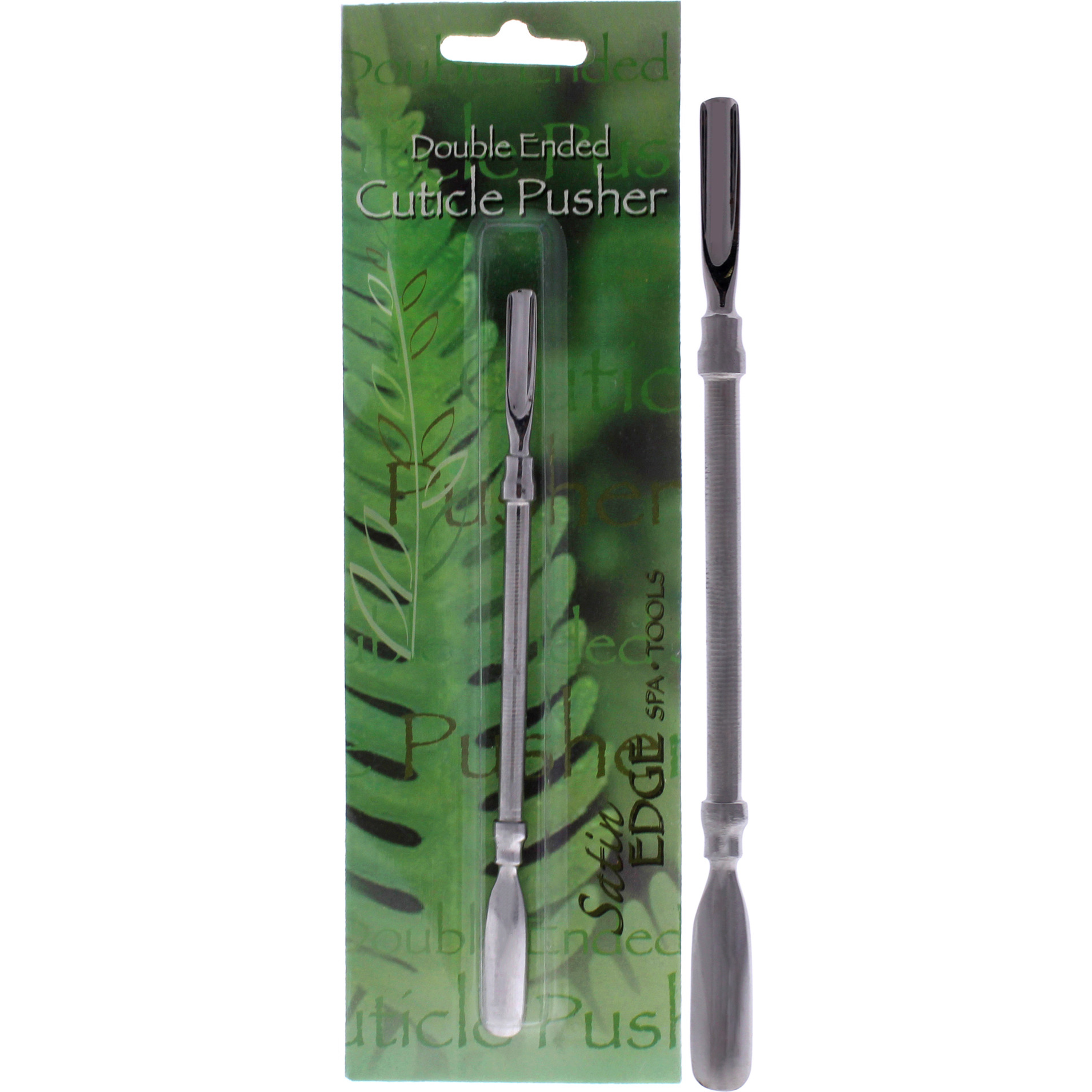 Double-Ended Cuticle Pusher by Satin Edge for Unisex - 1 Pc Cuticle Pusher