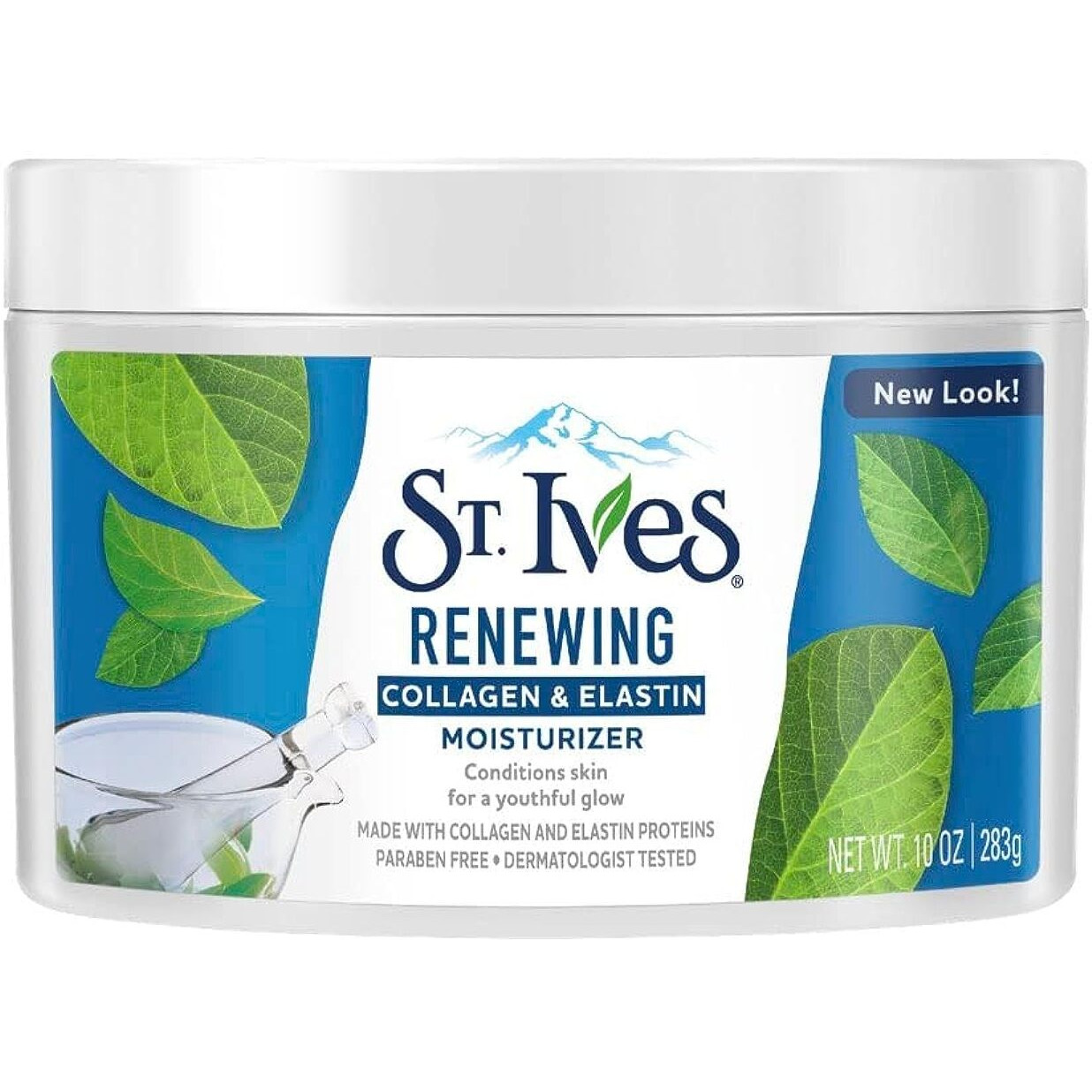St. Ives Face Moisturizer Cream, Collagen and Elastin, Renewing Facial Moisturizer for Women, Paraben Free, Dermatologist Tested Daily Moisturizing for Dry Skin Cruelty Free, 10 oz