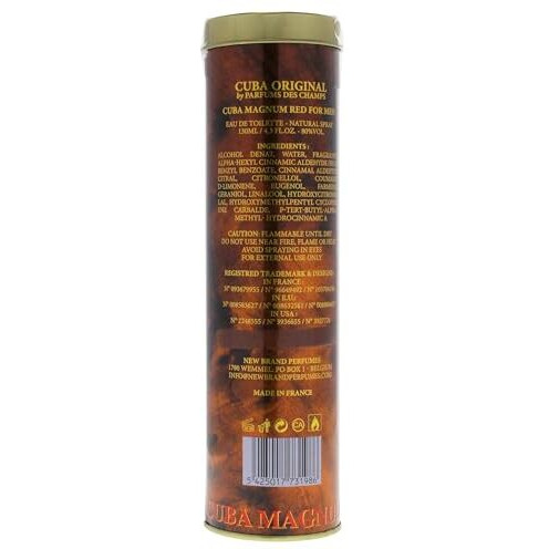 Cuba Magnum Red by Cuba, 4.2 oz Eau De Toilette Spray for Men