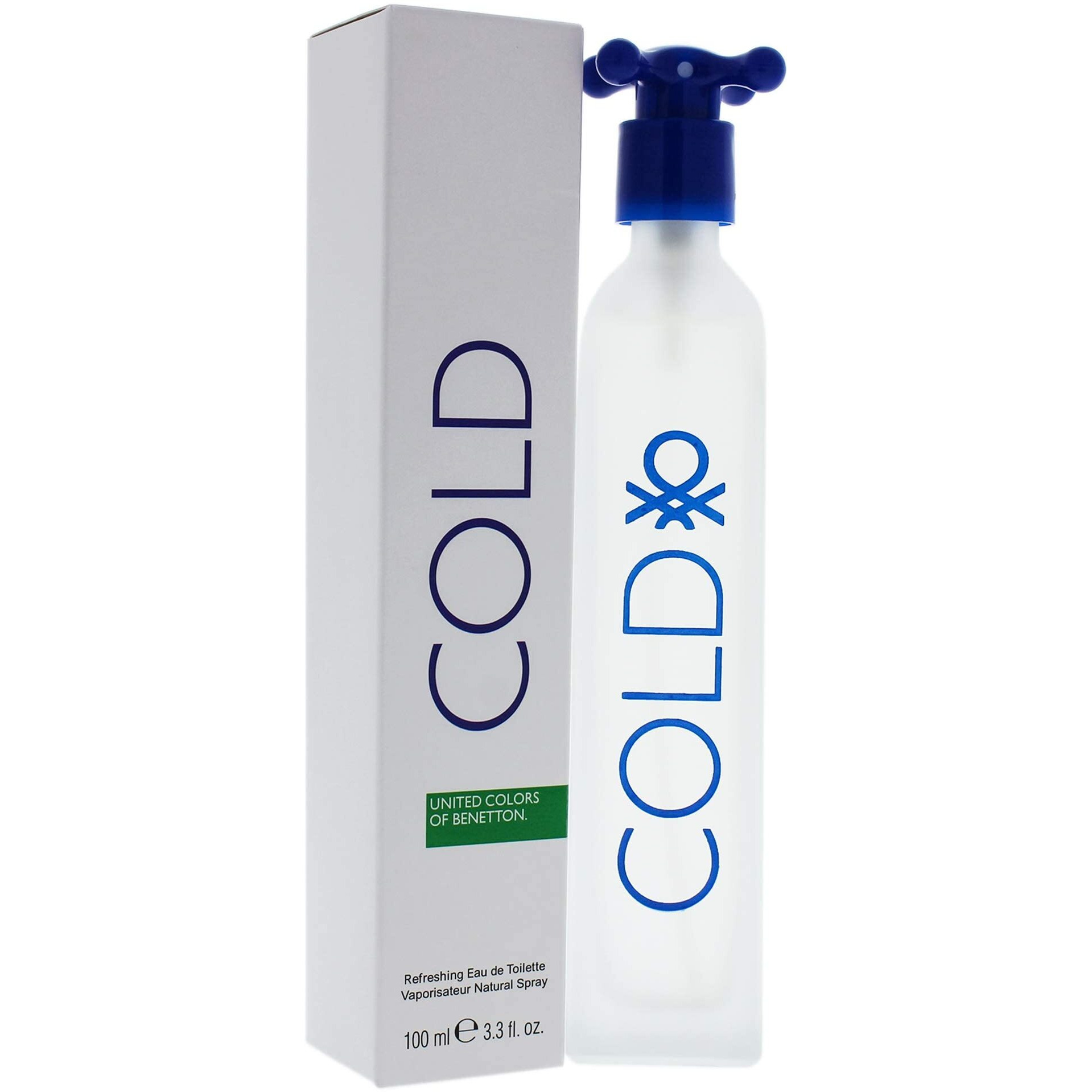 Cold by United Colors of Benetton for Men - 3.3 oz EDT Spray
