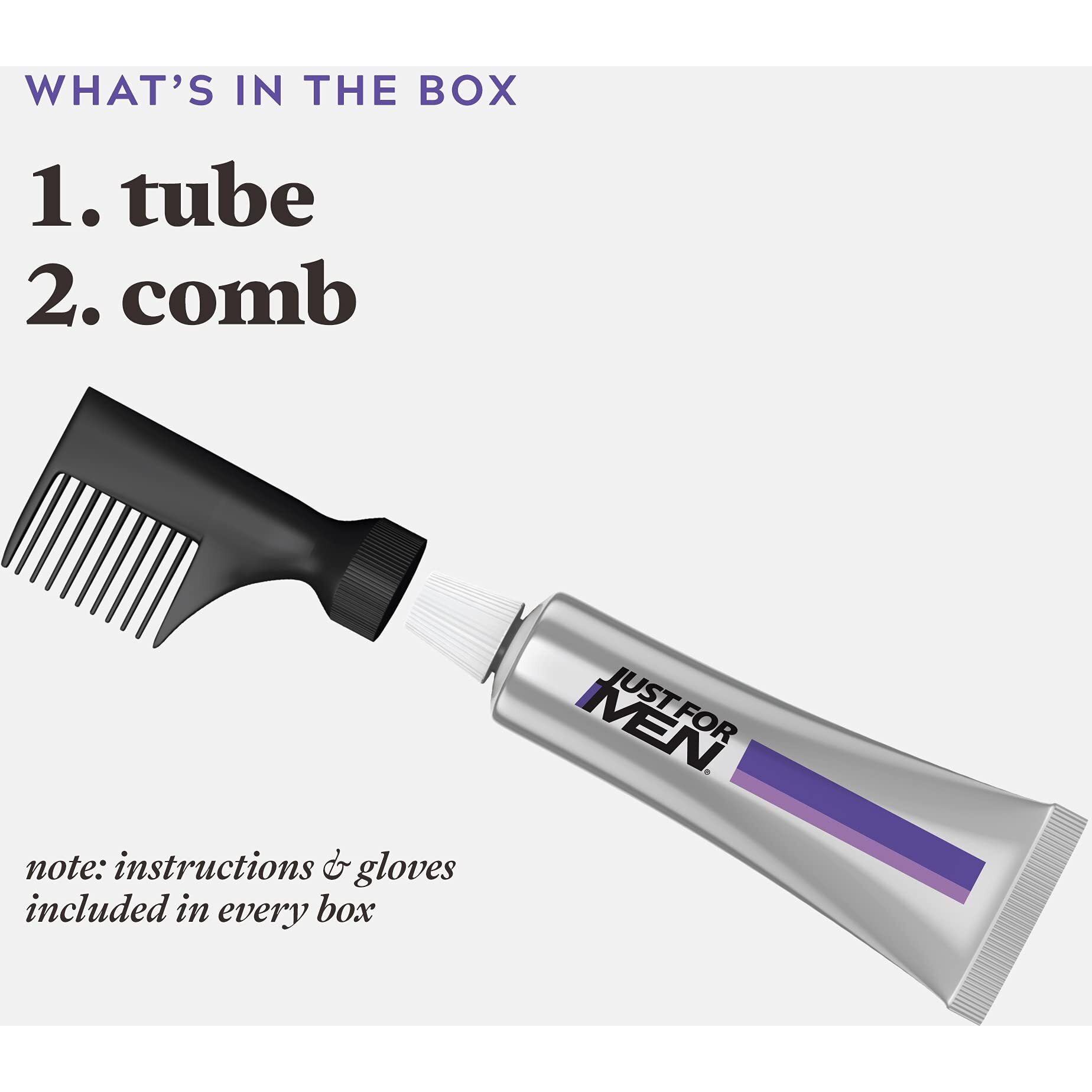 Just For Men Touch of Gray, Mens Hair Color Kit with Comb Applicator for Easy Application, Great for a Salt and Pepper Look - Medium Brown, T-35, Pack of 3