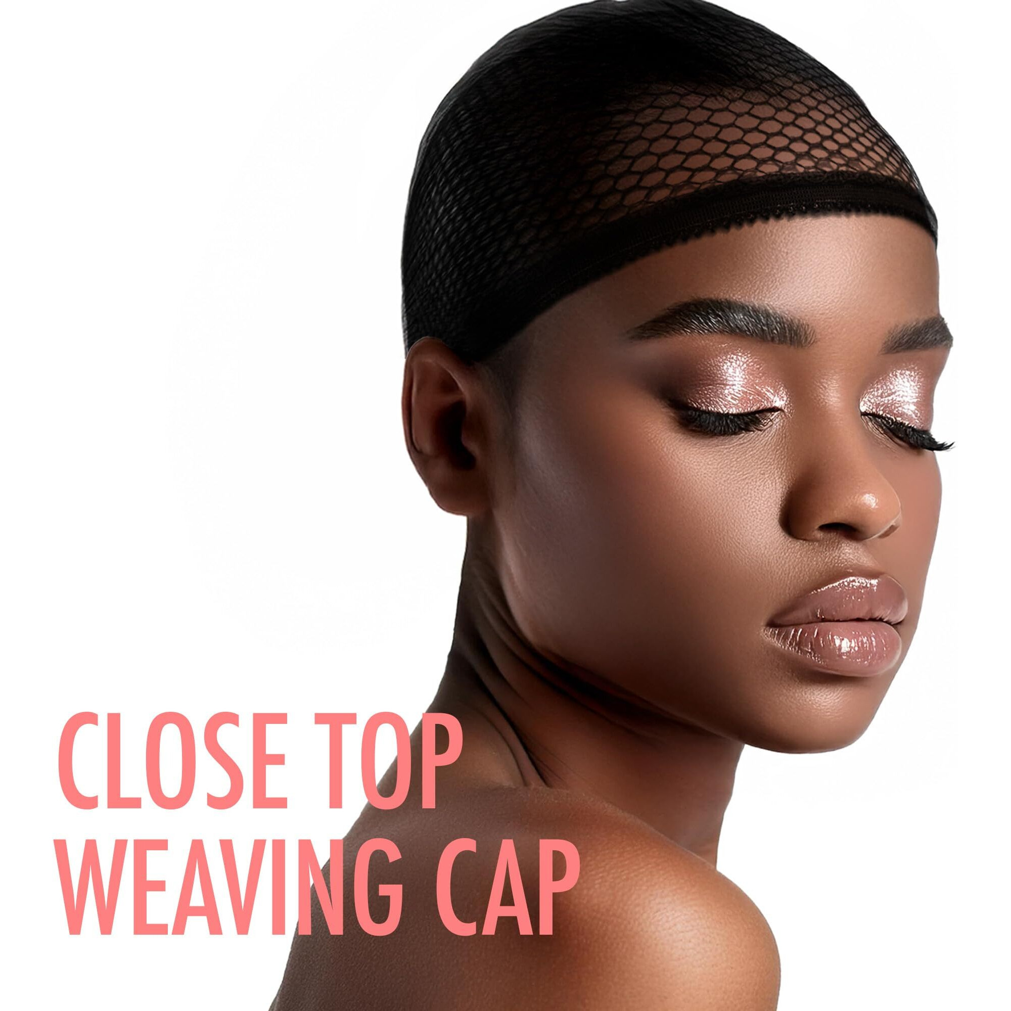 Donna Collection Closed Top Weaving Net, Black