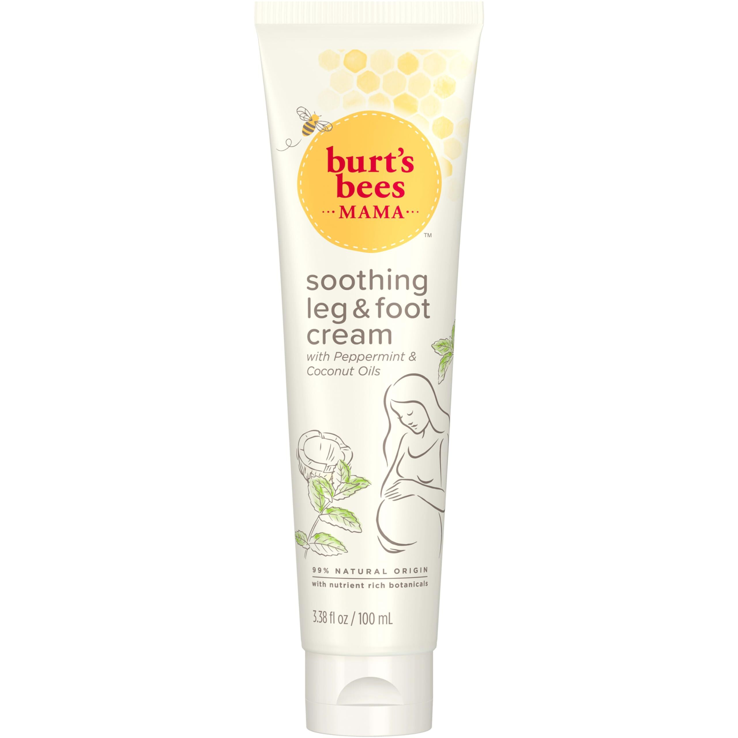 Mama Bee Leg and Foot Creme by Burts Bees for Women - 3.38 oz Cream