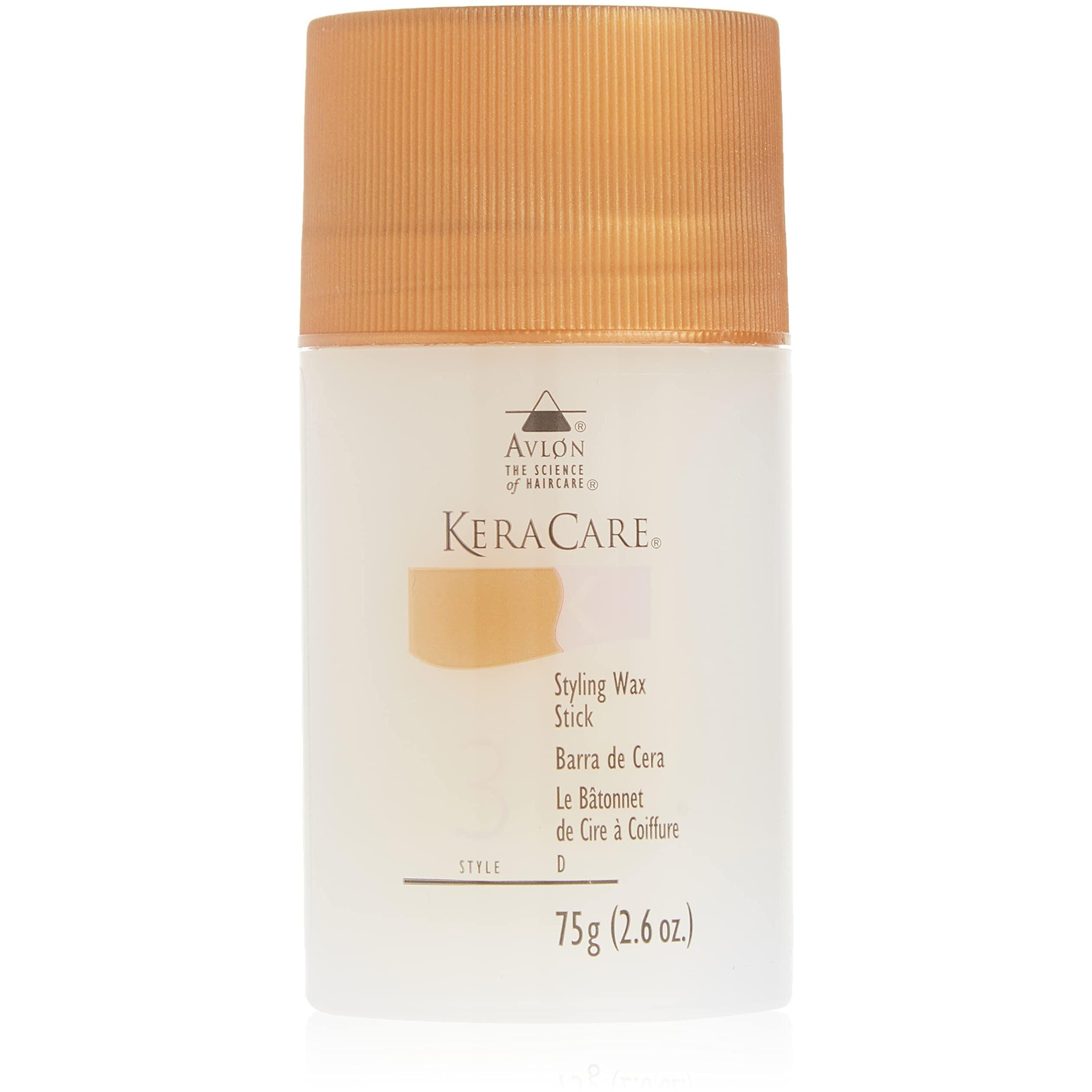 KeraCare Styling Wax Stick - 2.6 ounce - Castor Seed Oil - Hair Wax Stick for Flyaways and Frizz - For All Hair Types - Slicked Back looks, Spikes, Braids, Twists, Tames Flyaways and Frizz, Wigs