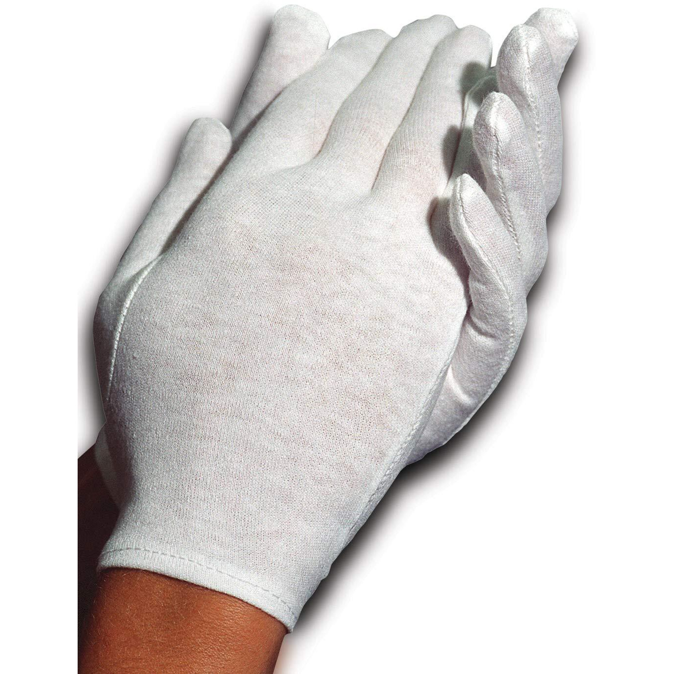 Cara Moisturizing Eczema 100% Premium Cotton Gloves, Extra Large, White, 1 Pair