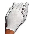 Cara Moisturizing Eczema 100% Premium Cotton Gloves, Extra Large, White, 1 Pair