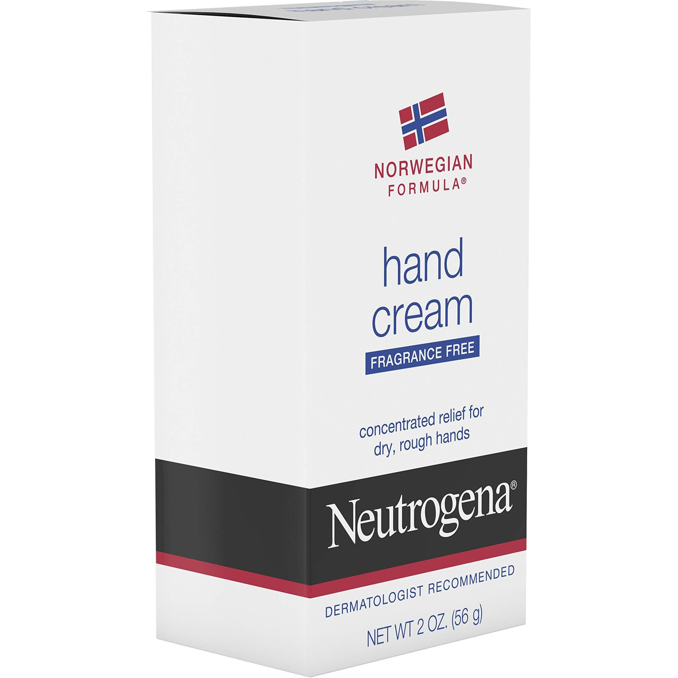 Neutrogena Norwegian Formula Hand Cream, Fragrance-Free, 2 Ounce (Pack of 4)