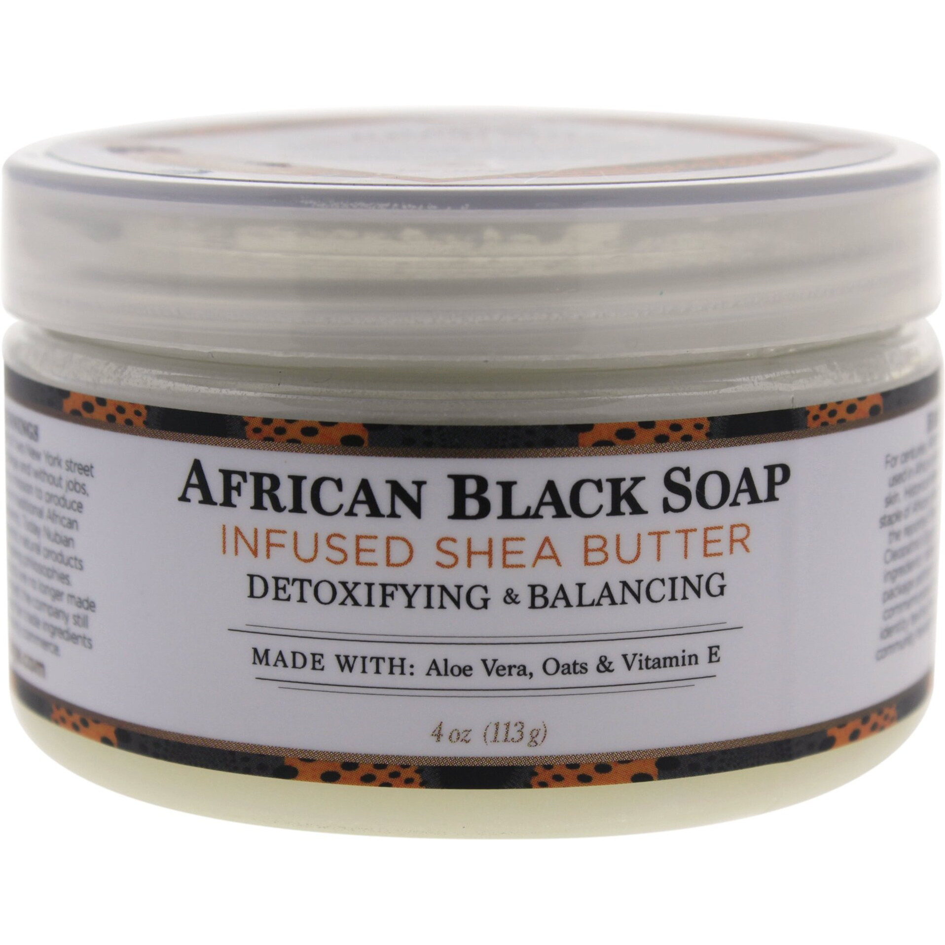 Shea Butter Infused with African Black Soap Extract by Nubian Heritage for Unisex - 4 oz Lotion