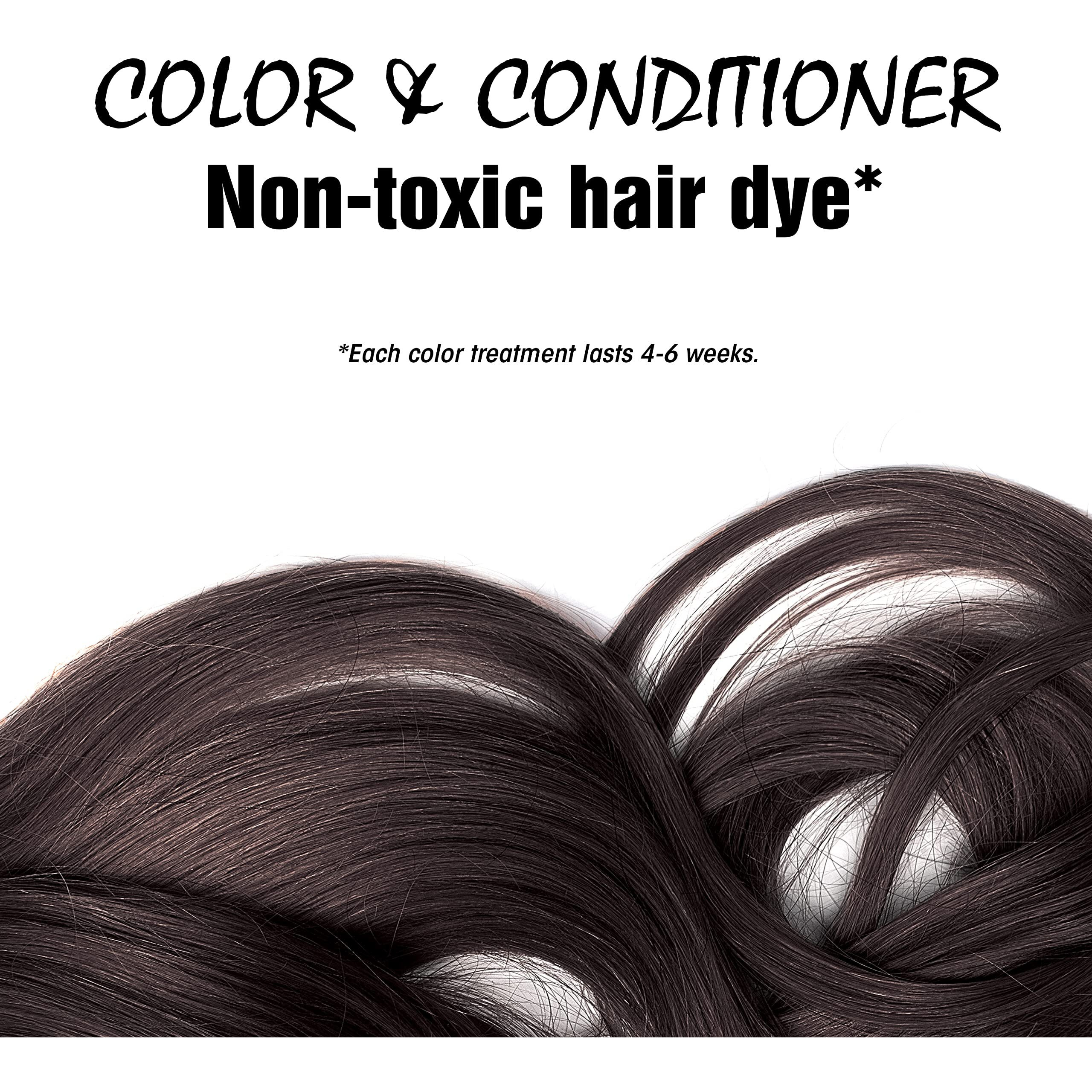 Light Mountain Henna Hair Color & Conditioner - Black Hair Dye for Men/Women, Organic Henna Leaf Powder and Botanicals, Chemical-Free, Semi-Permanent Hair Color, 4 Oz (Pack of 3)
