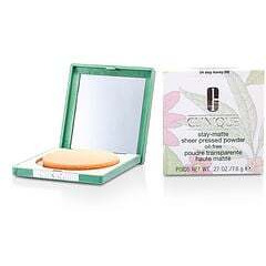 Stay-Matte Sheer Pressed Powder - 04 Stay Honey M - Dry Combination To Oily by Clinique for Women - 0.27 oz Powder