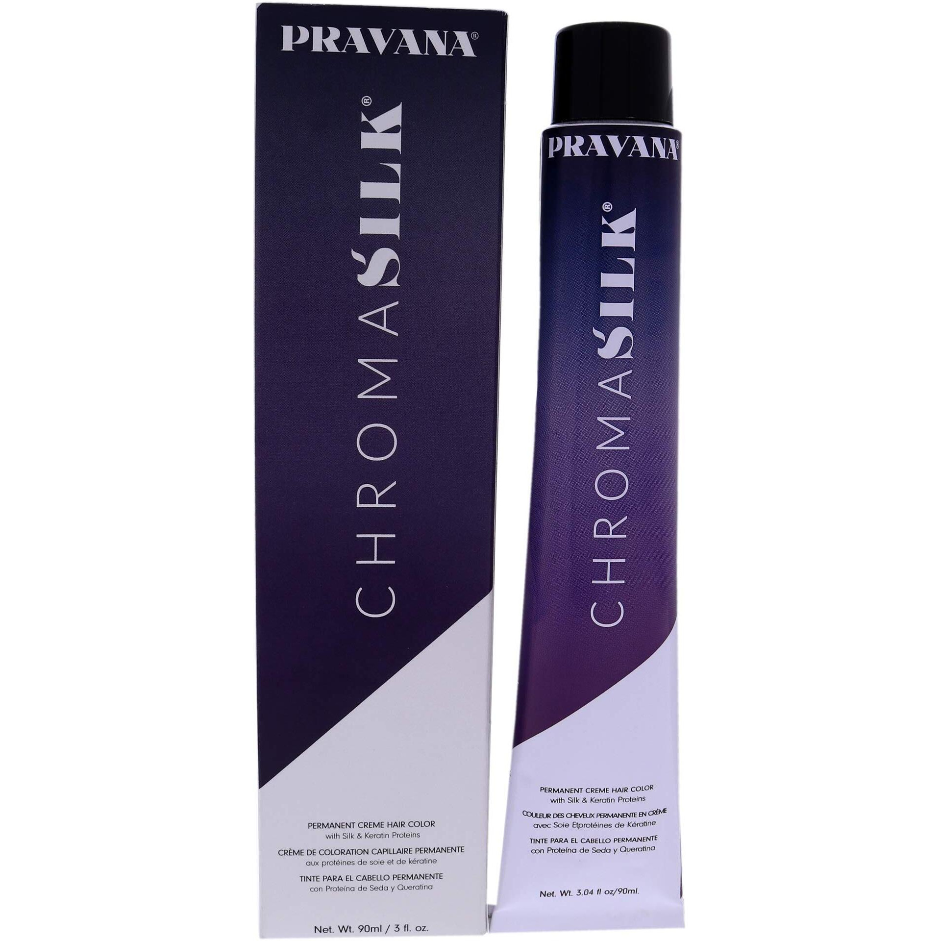 ChromaSilk Creme Hair Color - 6.11 Dark Intense Ash Blonde by Pravana for Unisex - 3 oz Hair Color