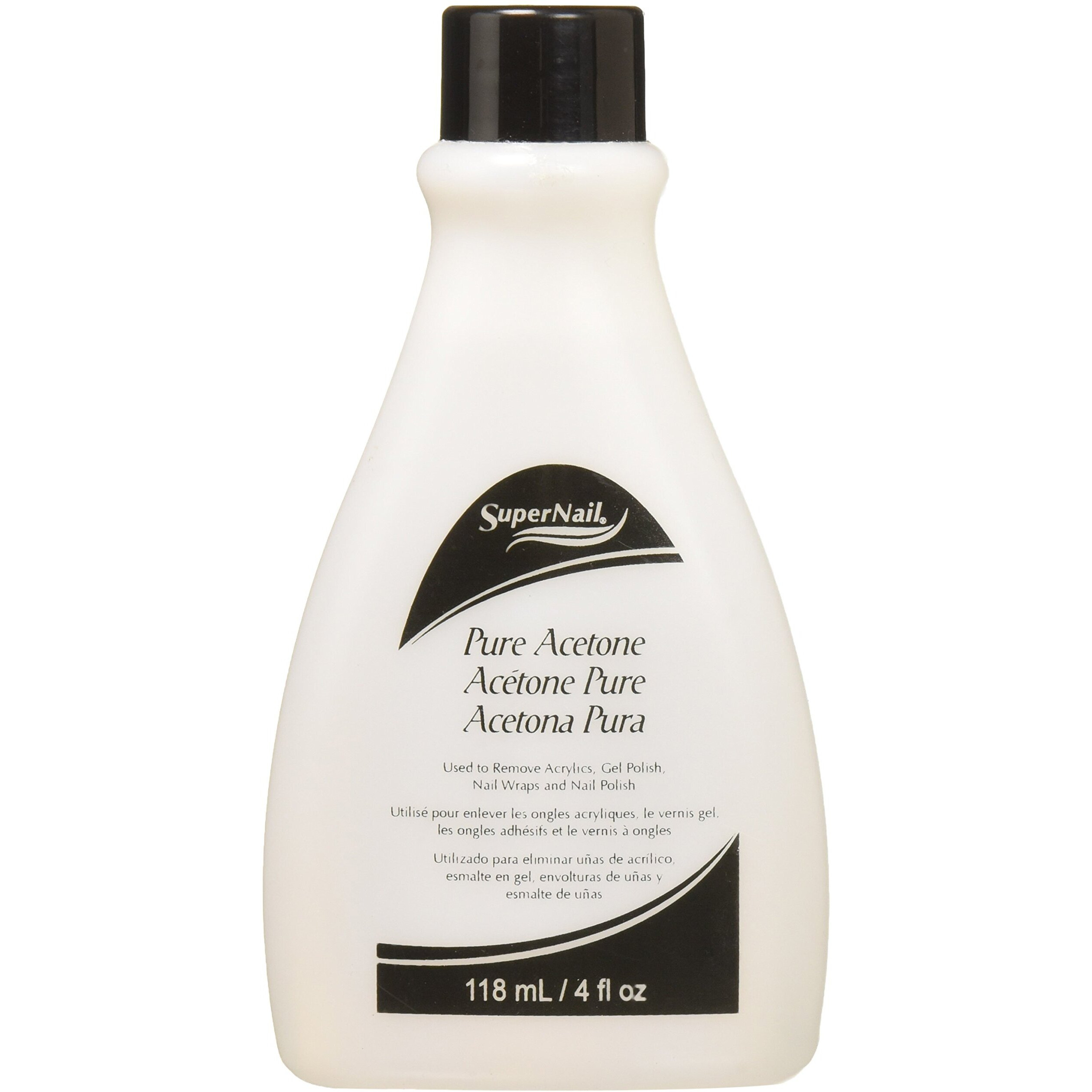 Super Nail Pure Acetone, 4 Fl Oz