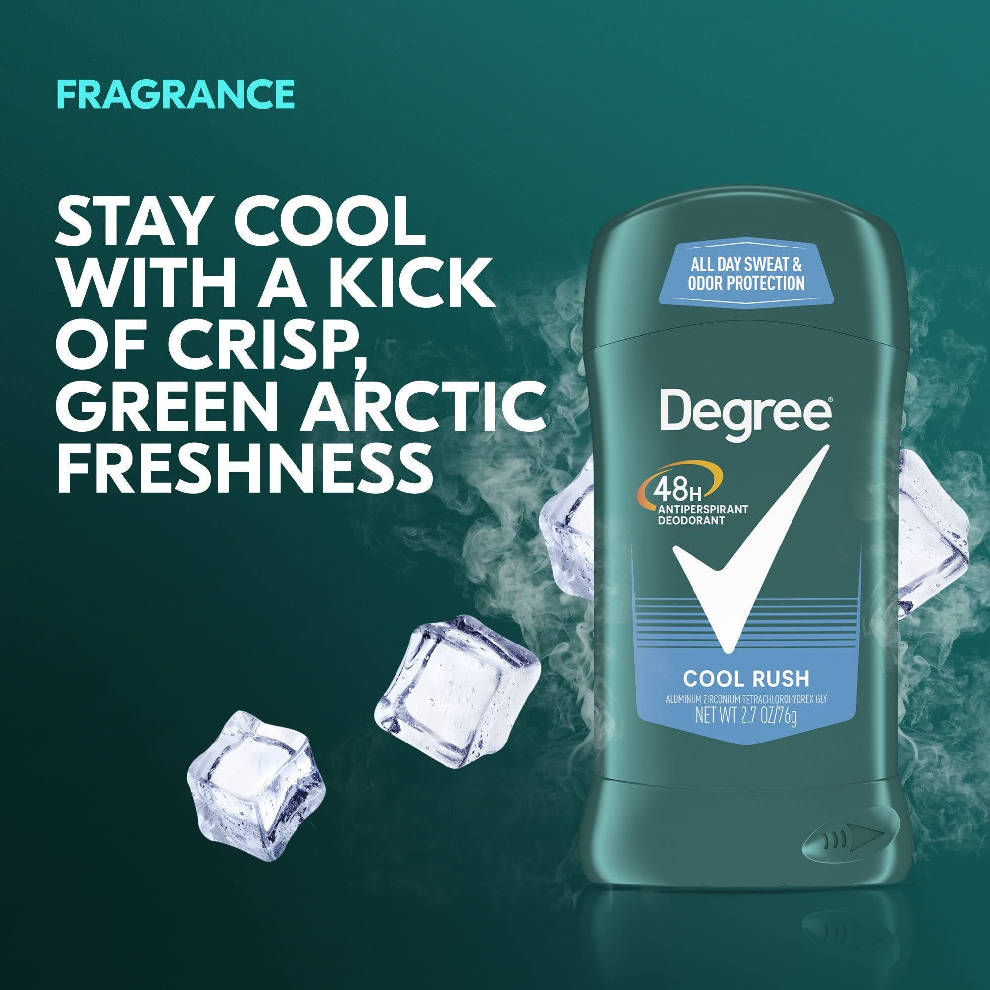 Degree Men Dry Protection Antiperspirant - Cool Rush - 2.7 oz - 2 pk - Packaging May Vary