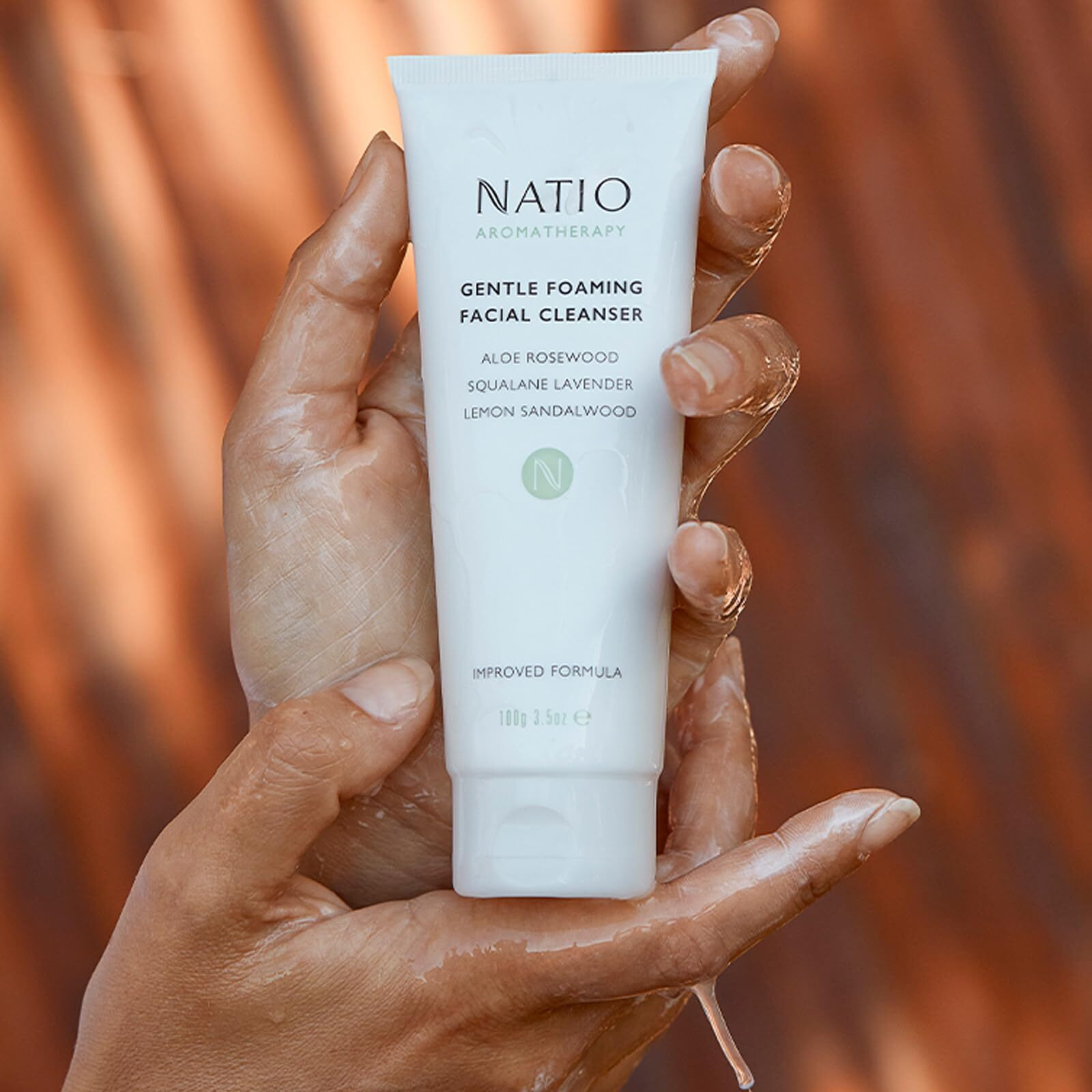 Gentle Foaming Facial Cleanser by Natio for Women - 3.5 oz Cleanser