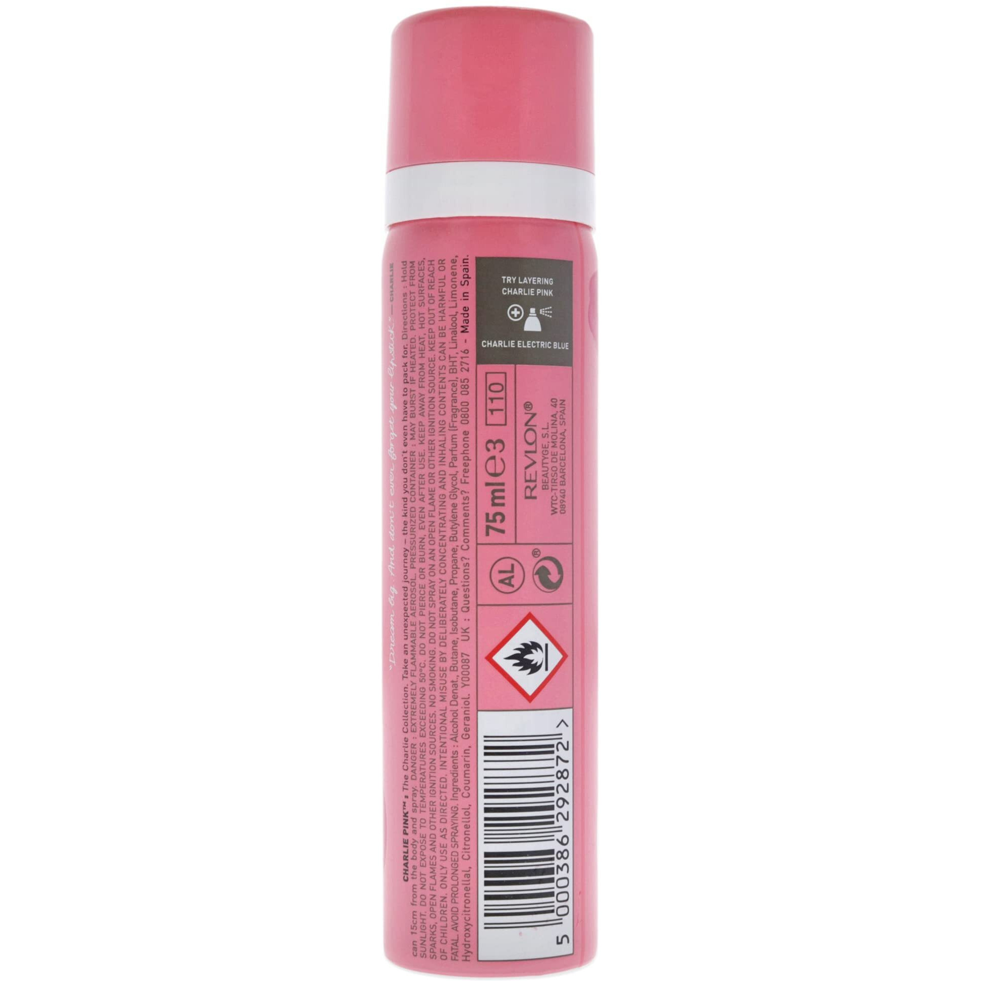 Charlie Pink by Revlon Body Spray 2.5 oz(D0102HA7HRV.)