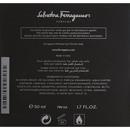 F Black by Salvatore Ferragamo Eau De Toilette Spray 1.7 oz(D0102HAXJEA.)