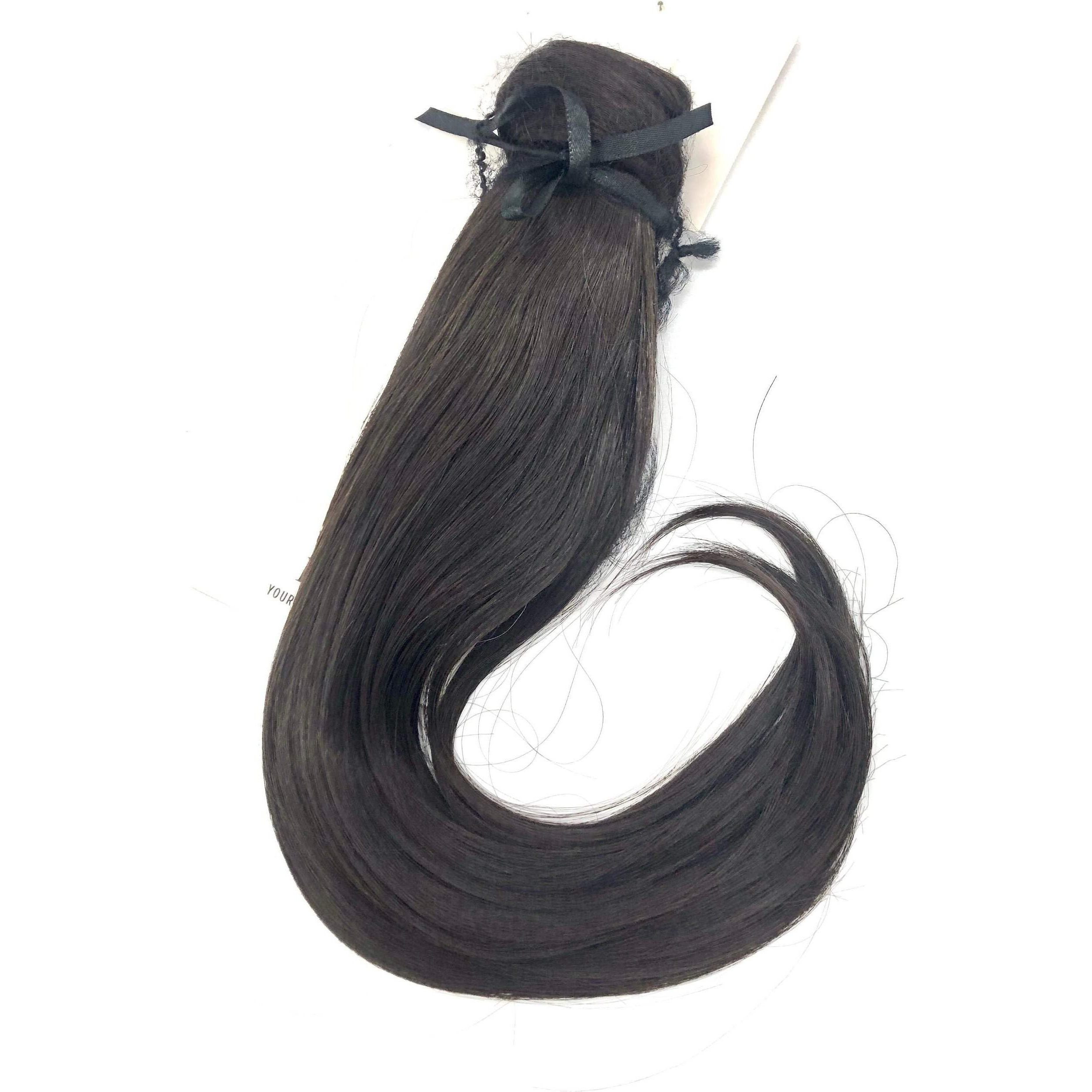 Simply Straight Pony - R4 Midnight Brown by Hairdo for Women - 18 Inch Hair Extension