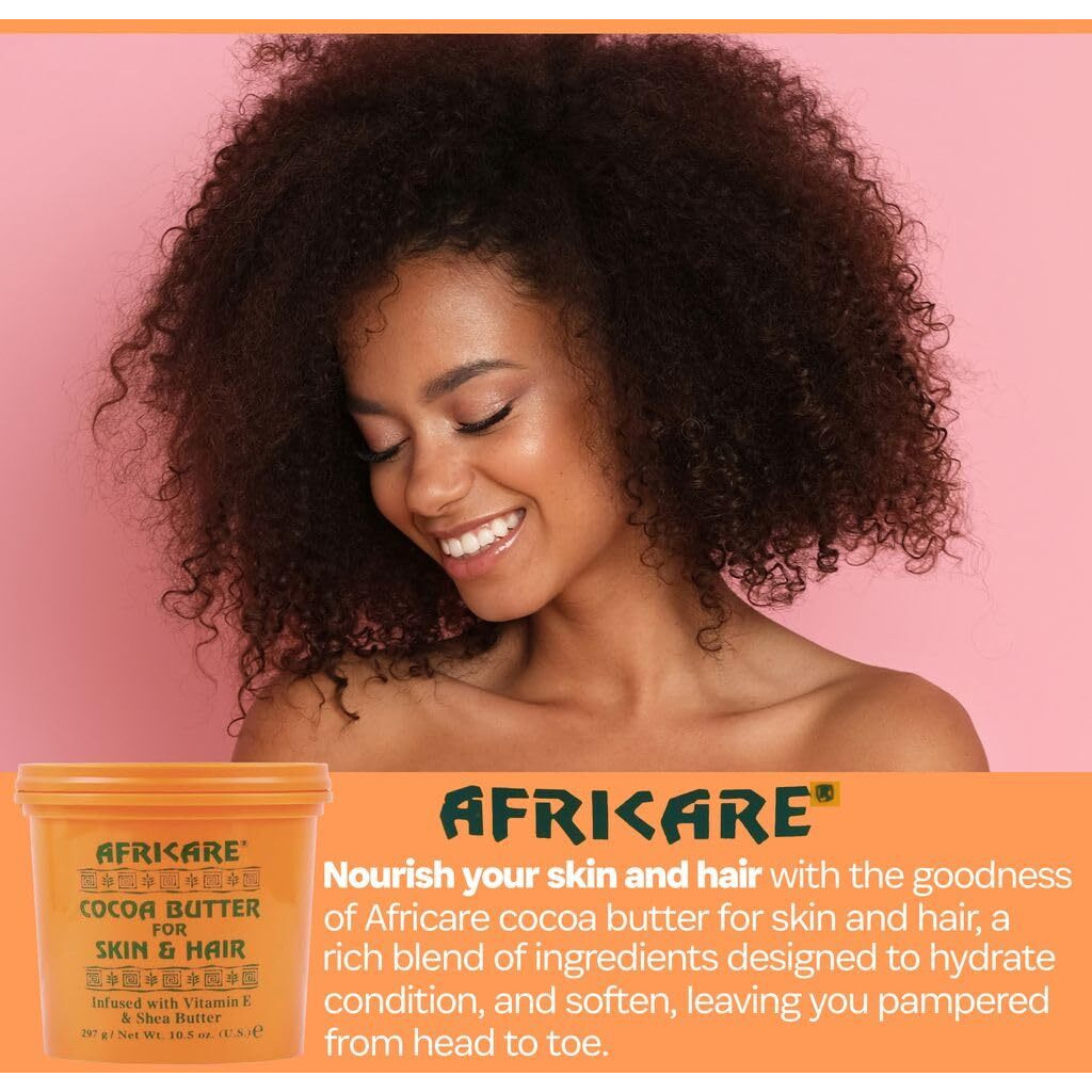 Africare Cocoa Butter for Skin & Hair 10.5 oz.