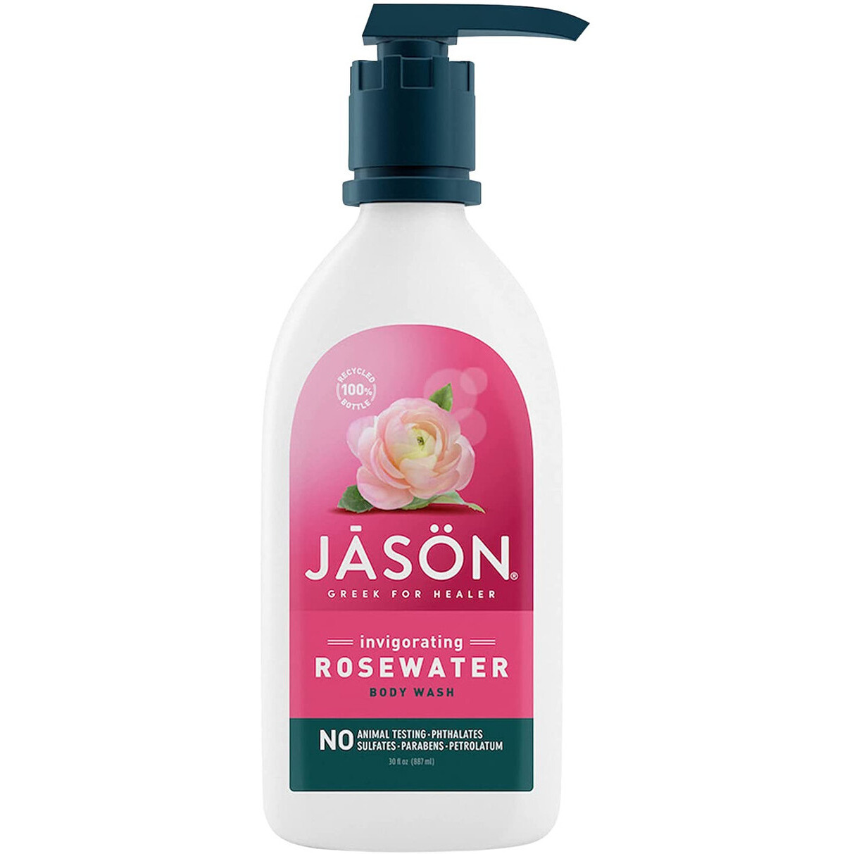 Jason Body Wash Pure Natural Invigorating Rosewater - 30 Fl Oz(D0102H5W6Z2)