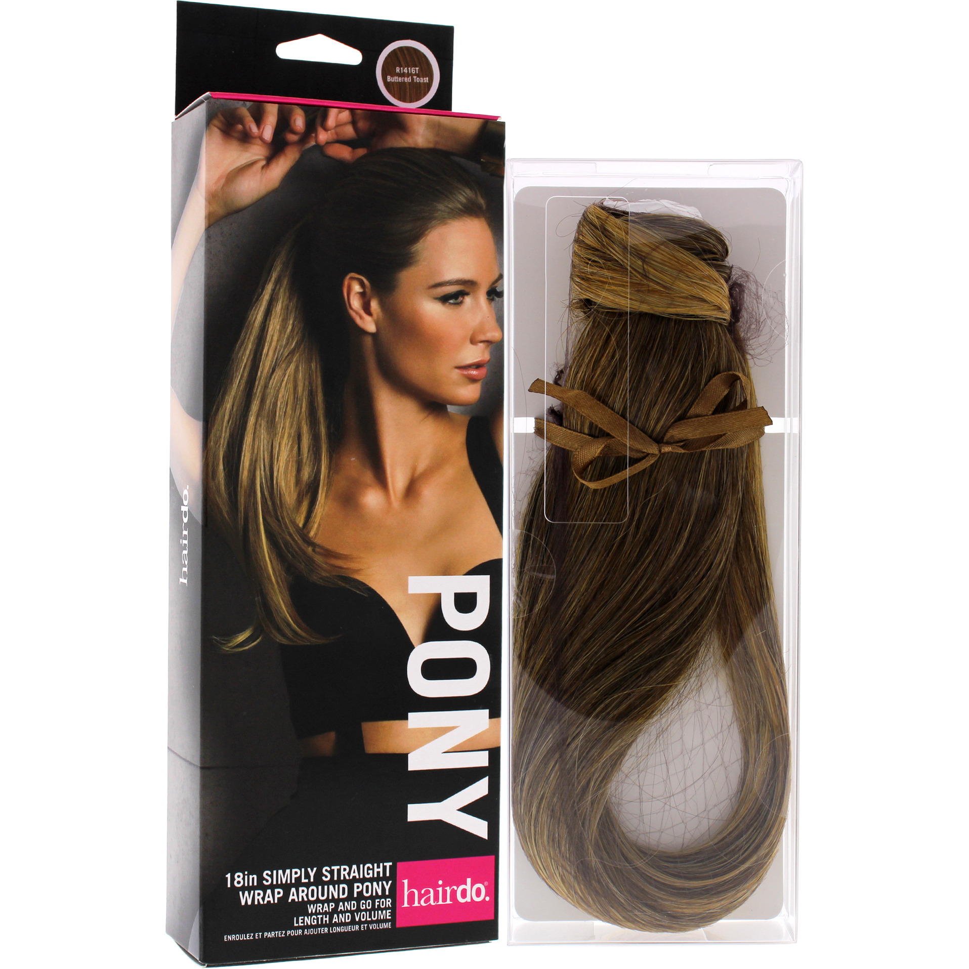 Simply Straight Pony - R1416T Buttered Toast by Hairdo for Women - 18 Inch Hair Extension